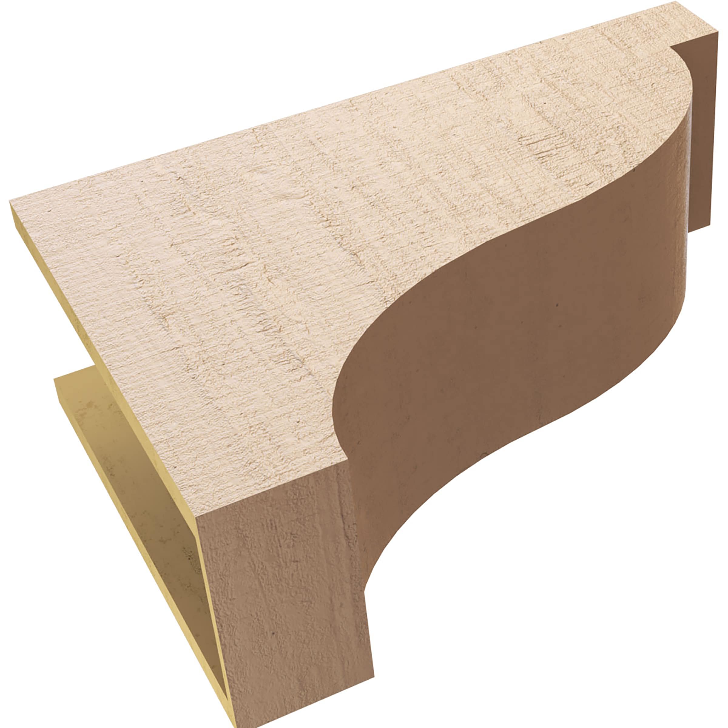Ekena Millwork CORU08X24X16GARRCPR corbels - View #6
