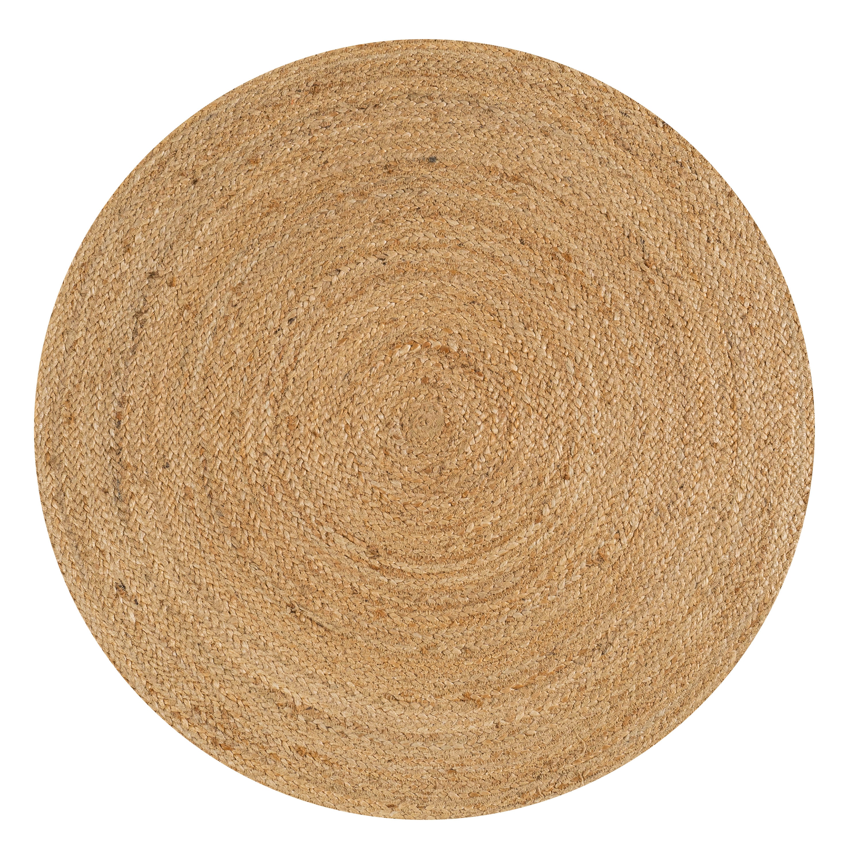 JONATHAN Y ANSA Soleil Braided 8 X 8 (ft) Jute Natural Round Indoor ...