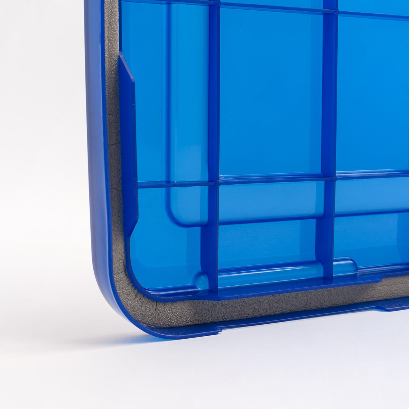 Blue Large Plastic Storage Bin, Pack of 3