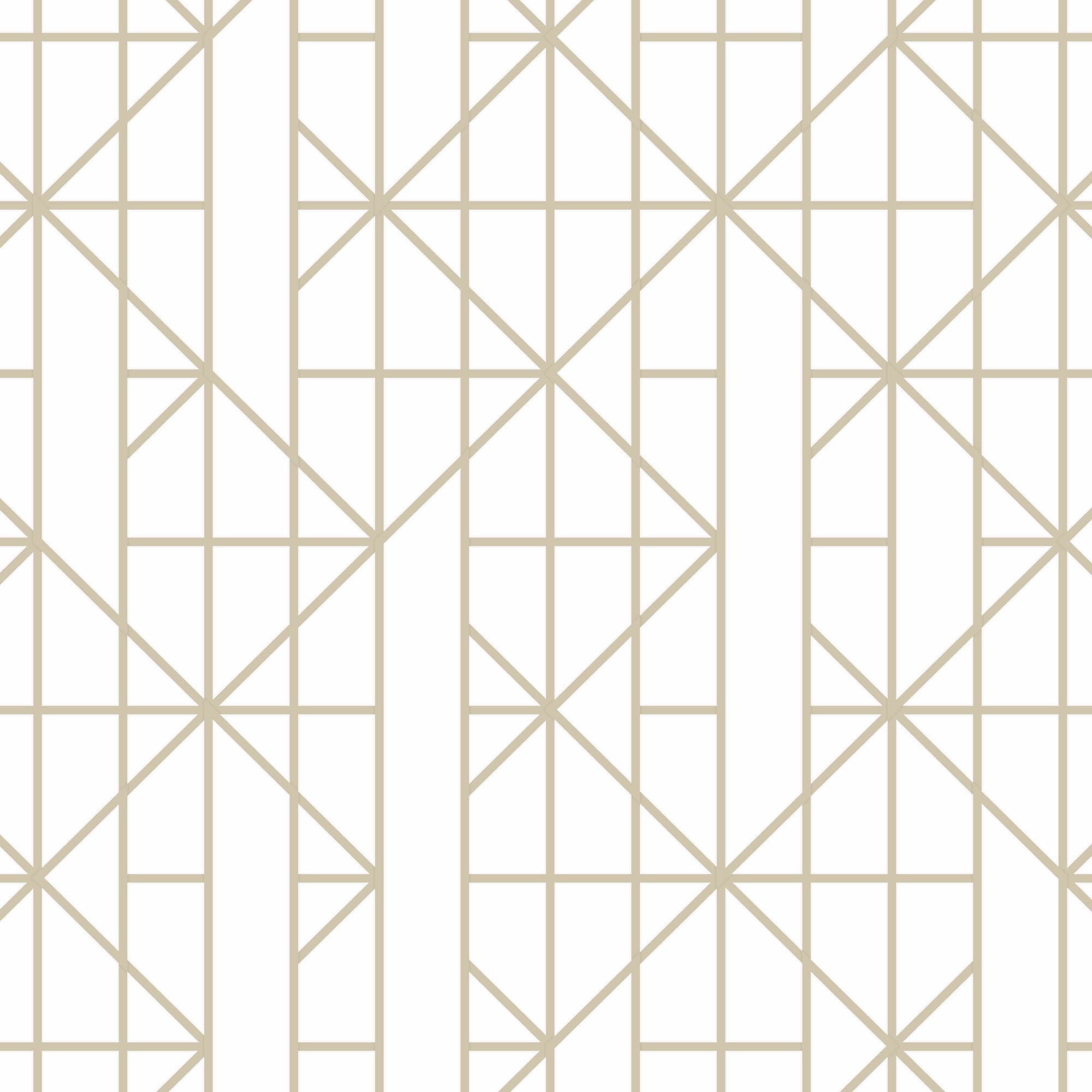 Graham & Brown 103000 Kelly Hoppen 56.0-Sq. Feet Gold Vinyl Textured Geometric Unpasted Wallpaper