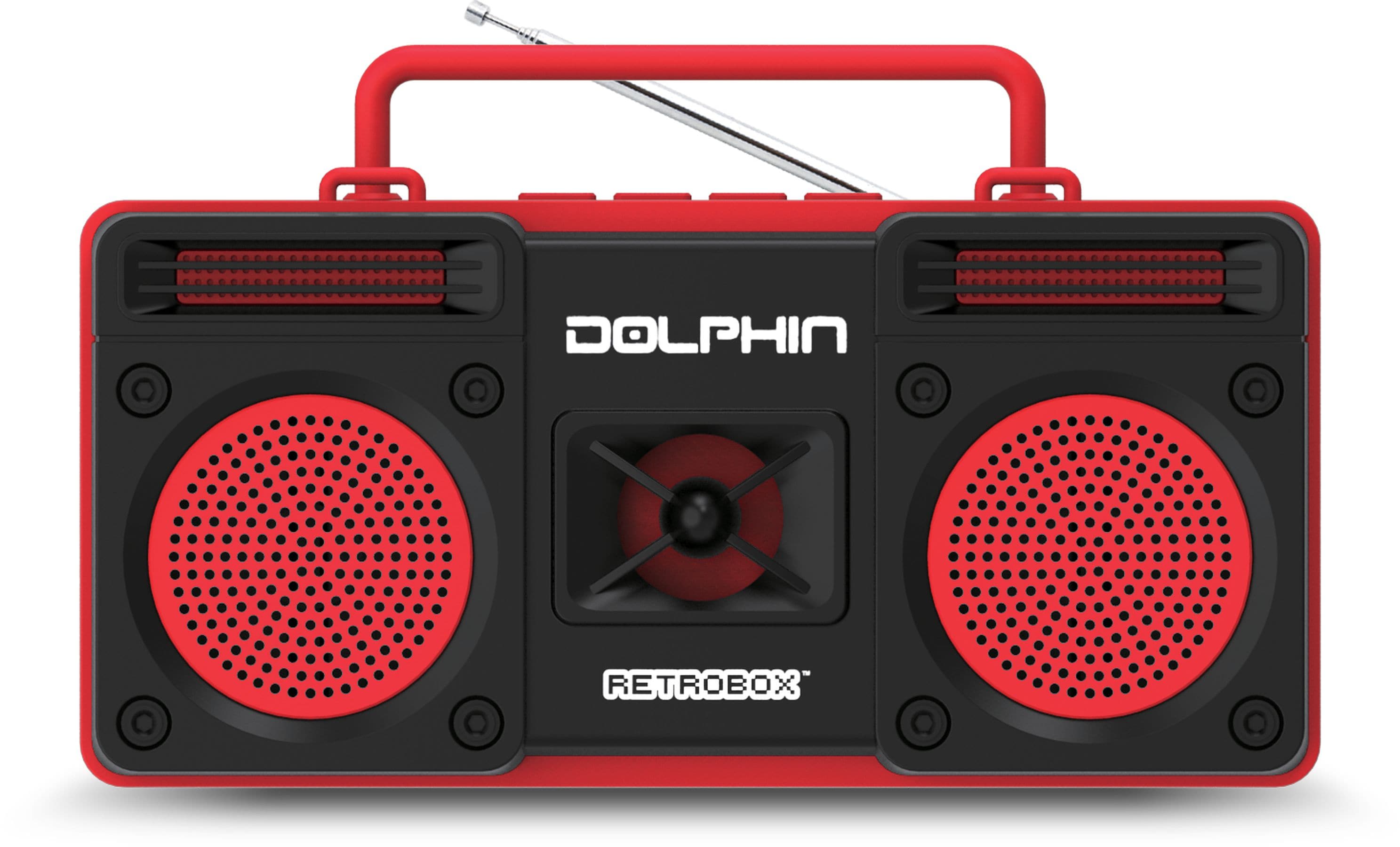 Dolphin Retrobox Mini RTX-10 - Bluetooth Speakers with FM Radio, USB Drive,  Micro SD Card MP3
