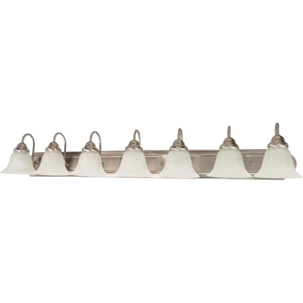  LW-SC514465 48-in 7-Light Brushed Nickel Transitional Vanity Light Bar