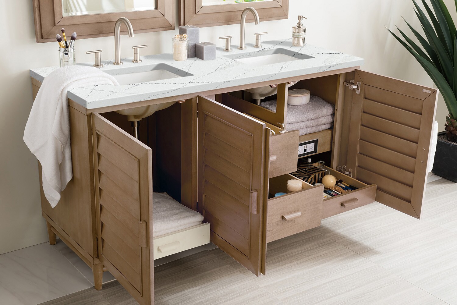 James Martin Vanities 620-V60D-WW-3ENC Bath-Vanity-Combo - View #4