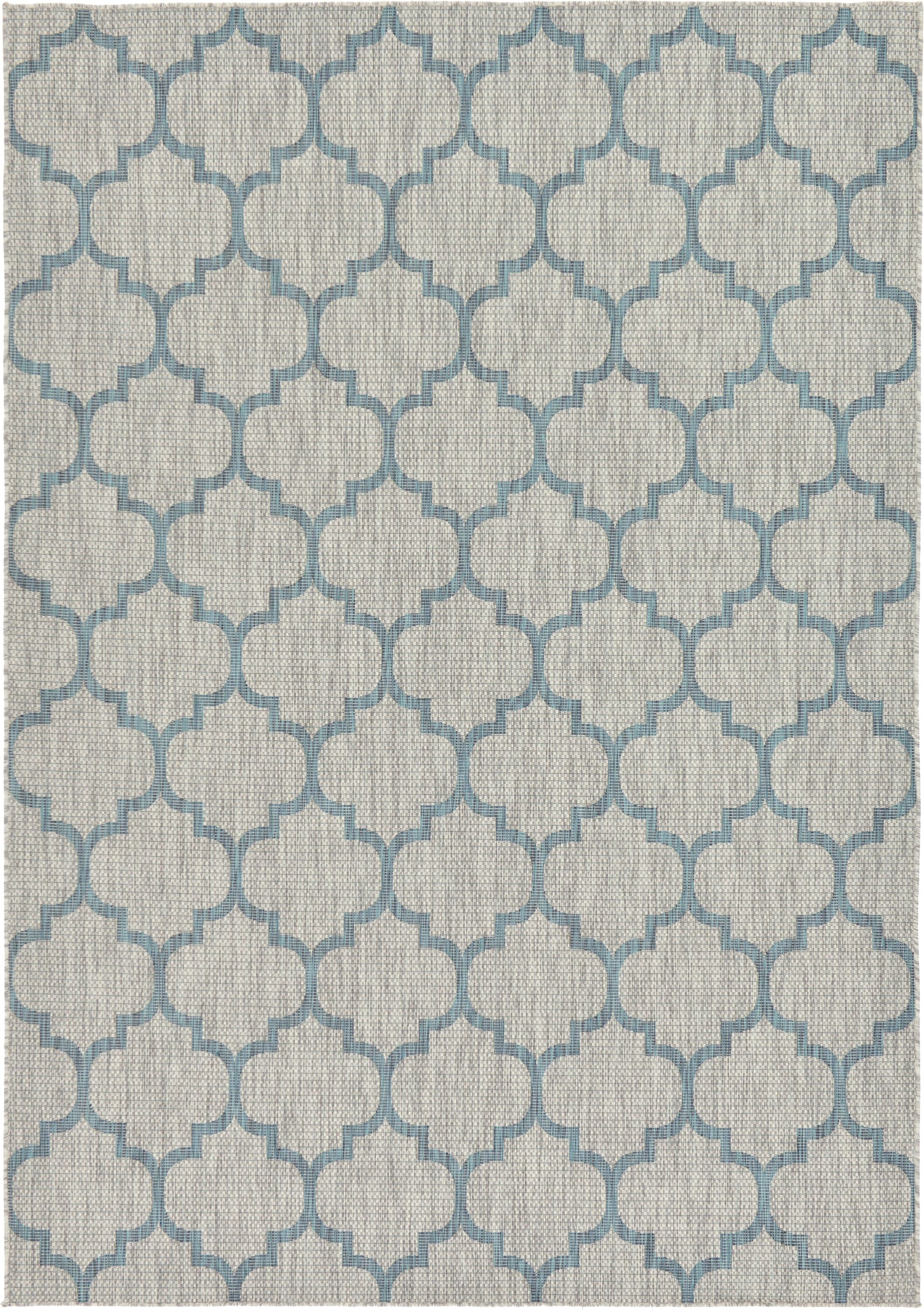 Contemporary Trellis Indoor/Outdoor Area Rug - 7' 10 x 10