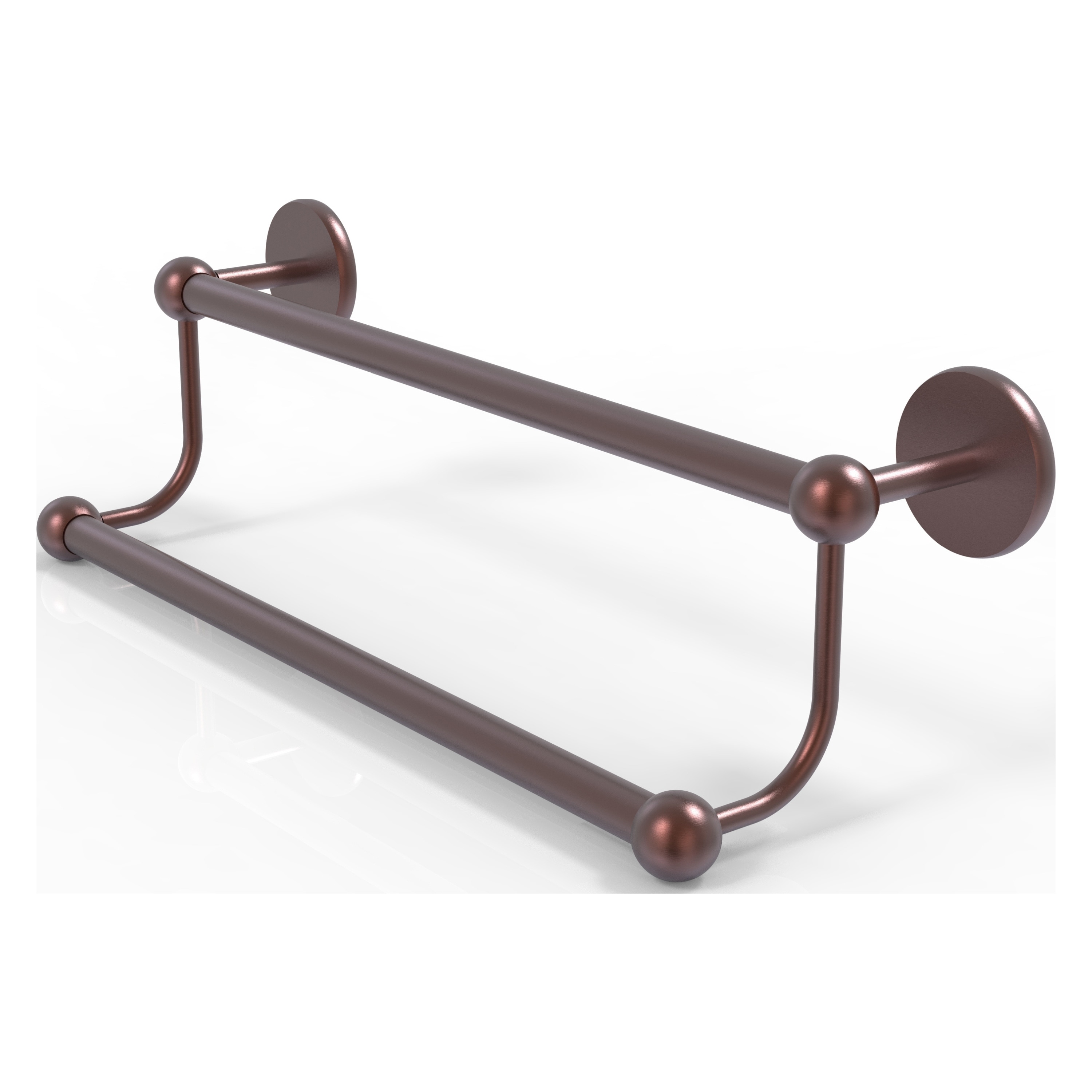 Allied Brass P1072/36-CA Prestige Skyline 36-in double Antique Copper Wall mount Double Towel Bar