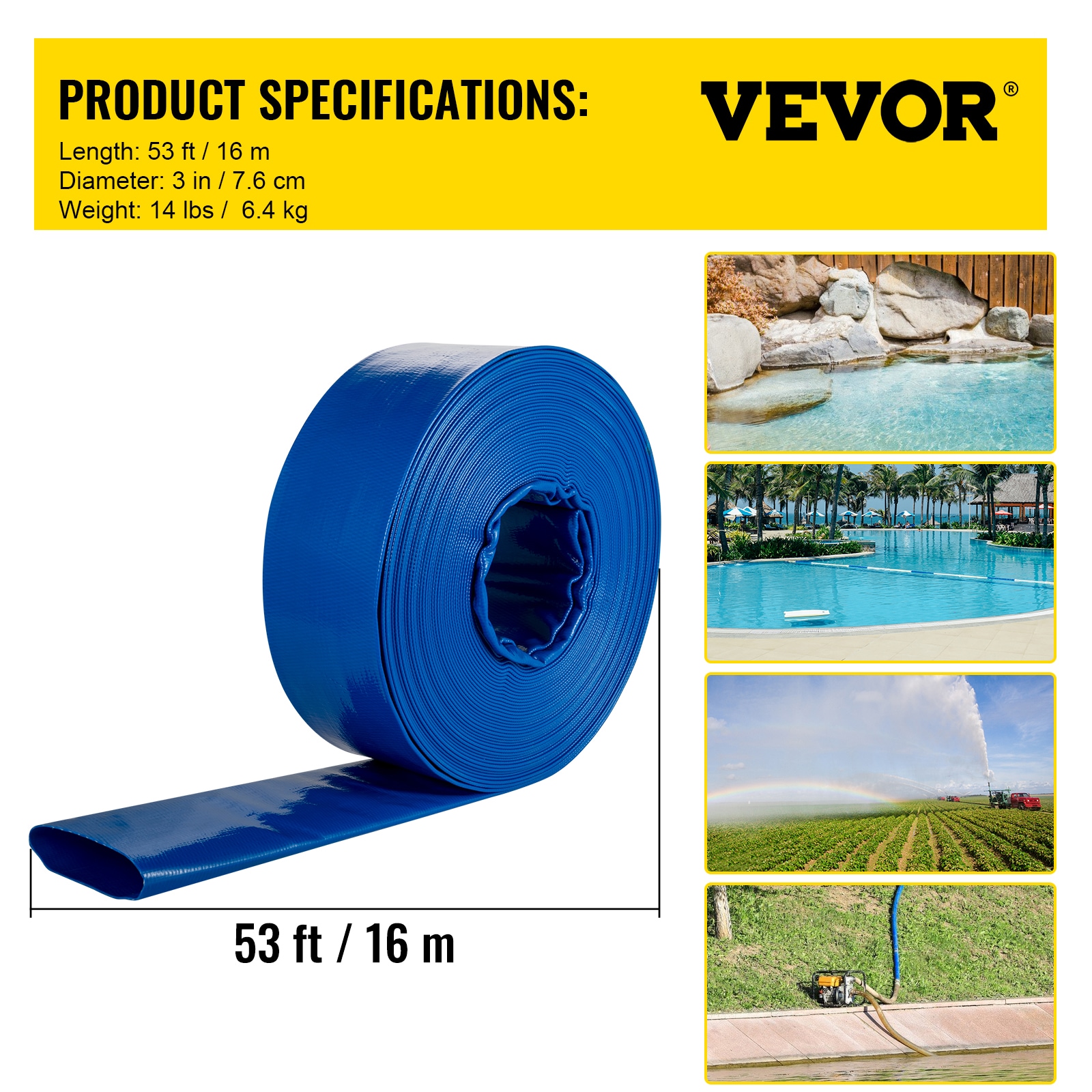 VEVOR YCFCXR3X50PVCONA0V0 Tubing-Hoses - View #8