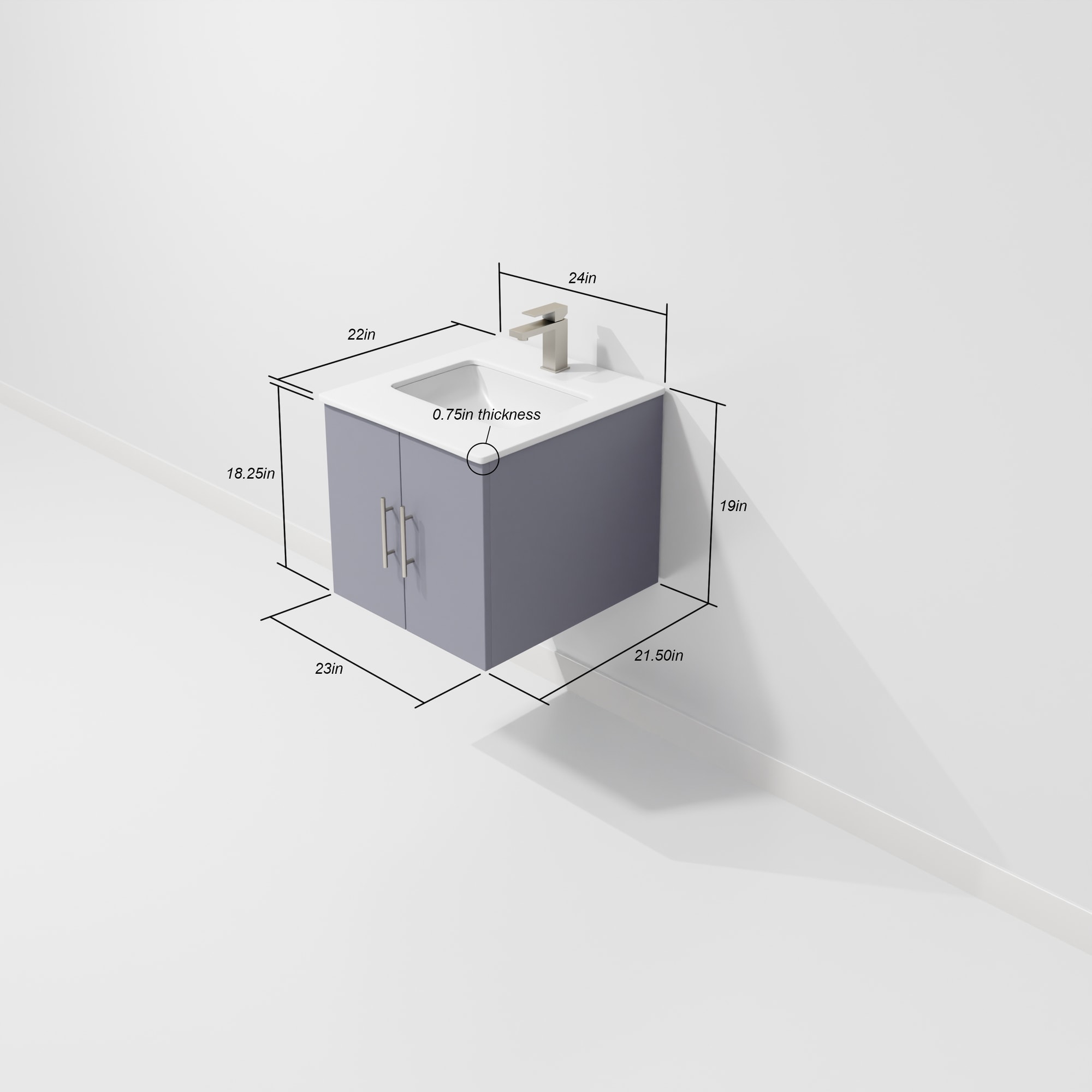 Lexora LVG24SB200 Bath-Vanity-Combo - View #9