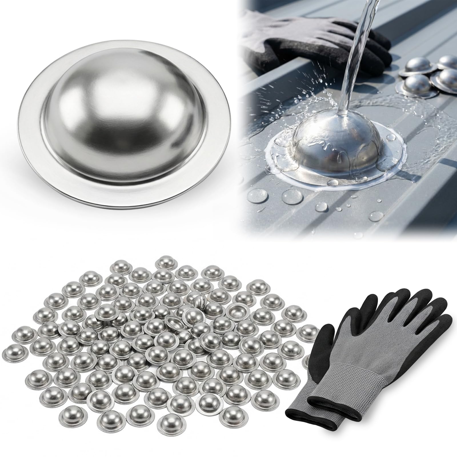 Lukvuzo Stainless Steel Roofing Screw Caps for Roof Leak Repair Direct ...