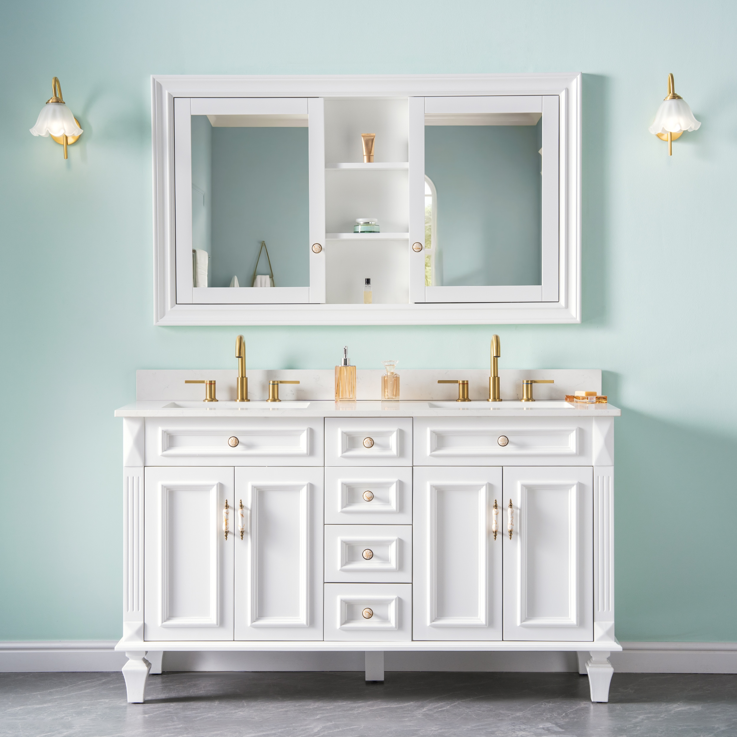WELLFOR BCB2024GMG -LS Bathroom-Medicine-Cabinets - View #3