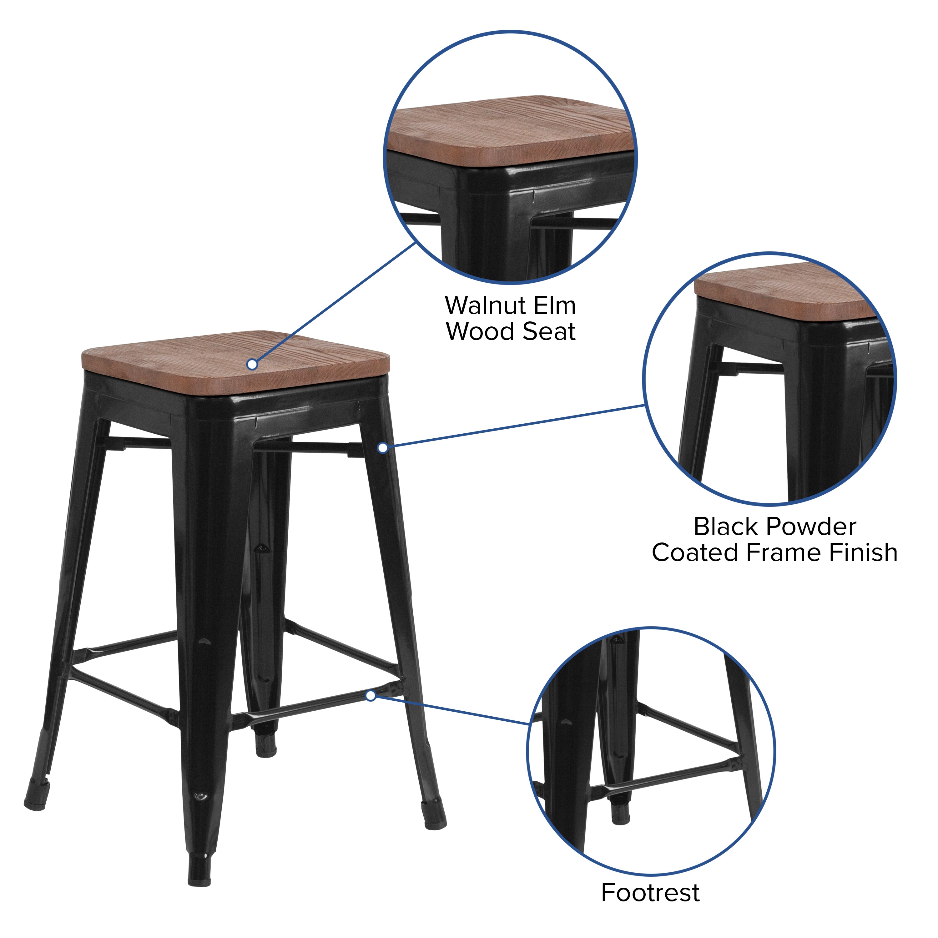 Flash Furniture 889142500032 stools - View #2