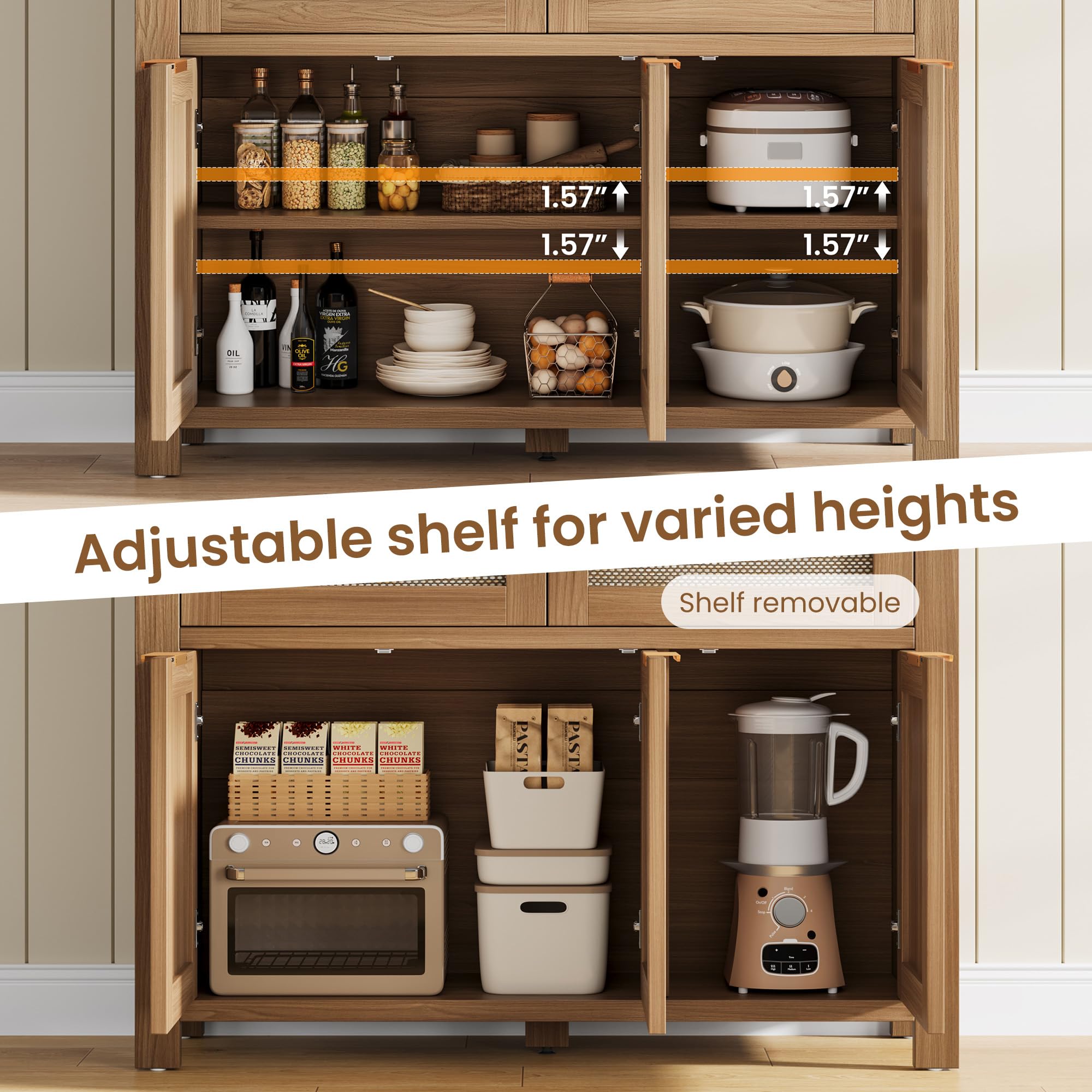 GarveeLife BWR-IEJVP2VTYUY121 Pull-Out-Cabinet-Baskets - View #8
