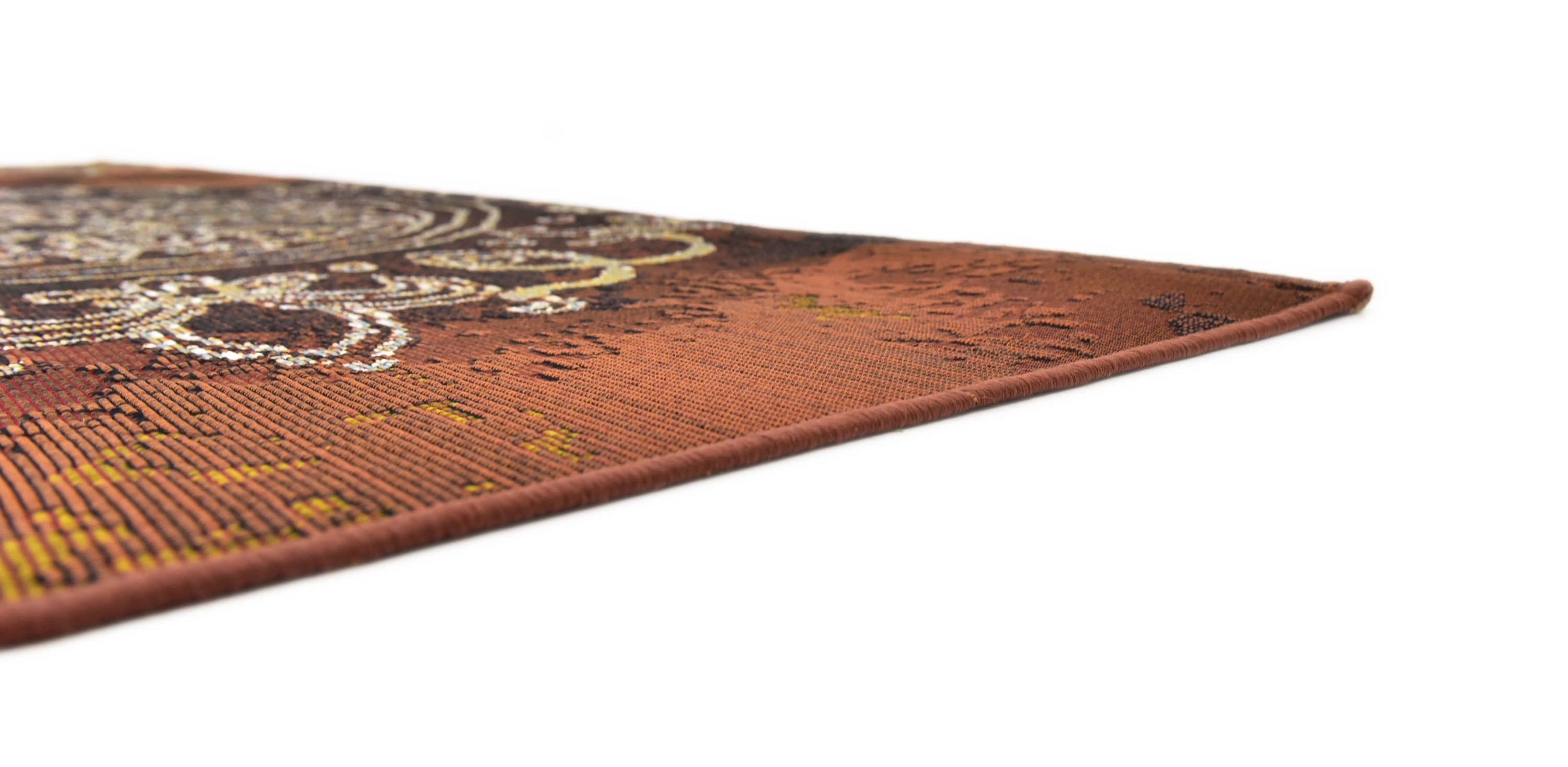 Rust Red Rectangular Synthetic Outdoor Area Rug 8' x 11'
