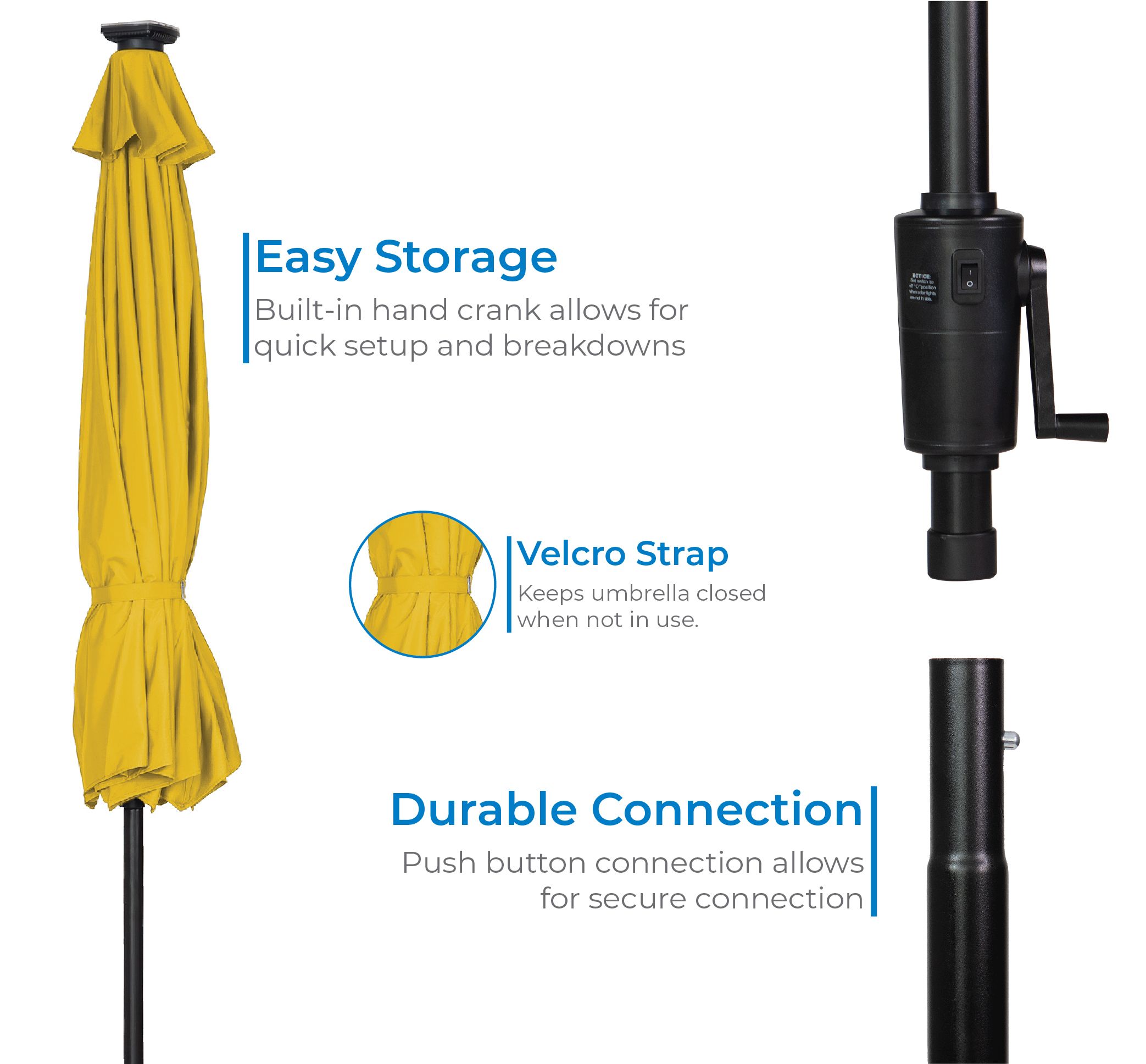 Sun-Ray 8L1025YOLE Umbrellas-2 - View #3