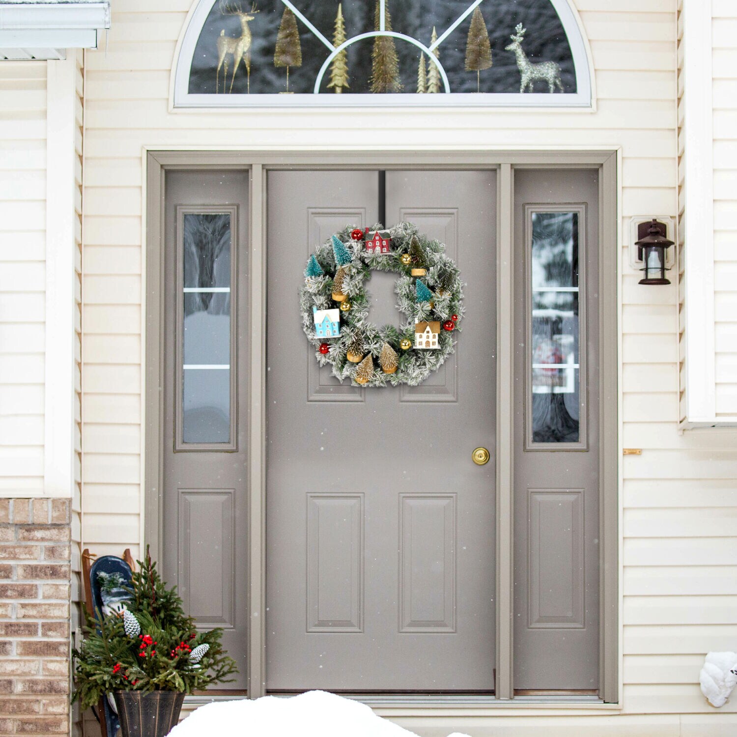 Fraser Hill Farm FF024CHWR002-0MLT Artificial-Christmas-Wreaths - View #4