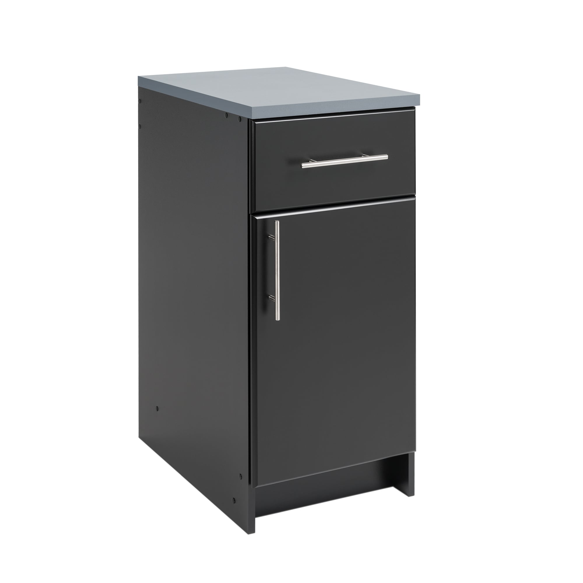 Prepac BED-1636 Elite 16-in W x 36-in H Wood composite Black Freestanding Utility Storage Cabinet