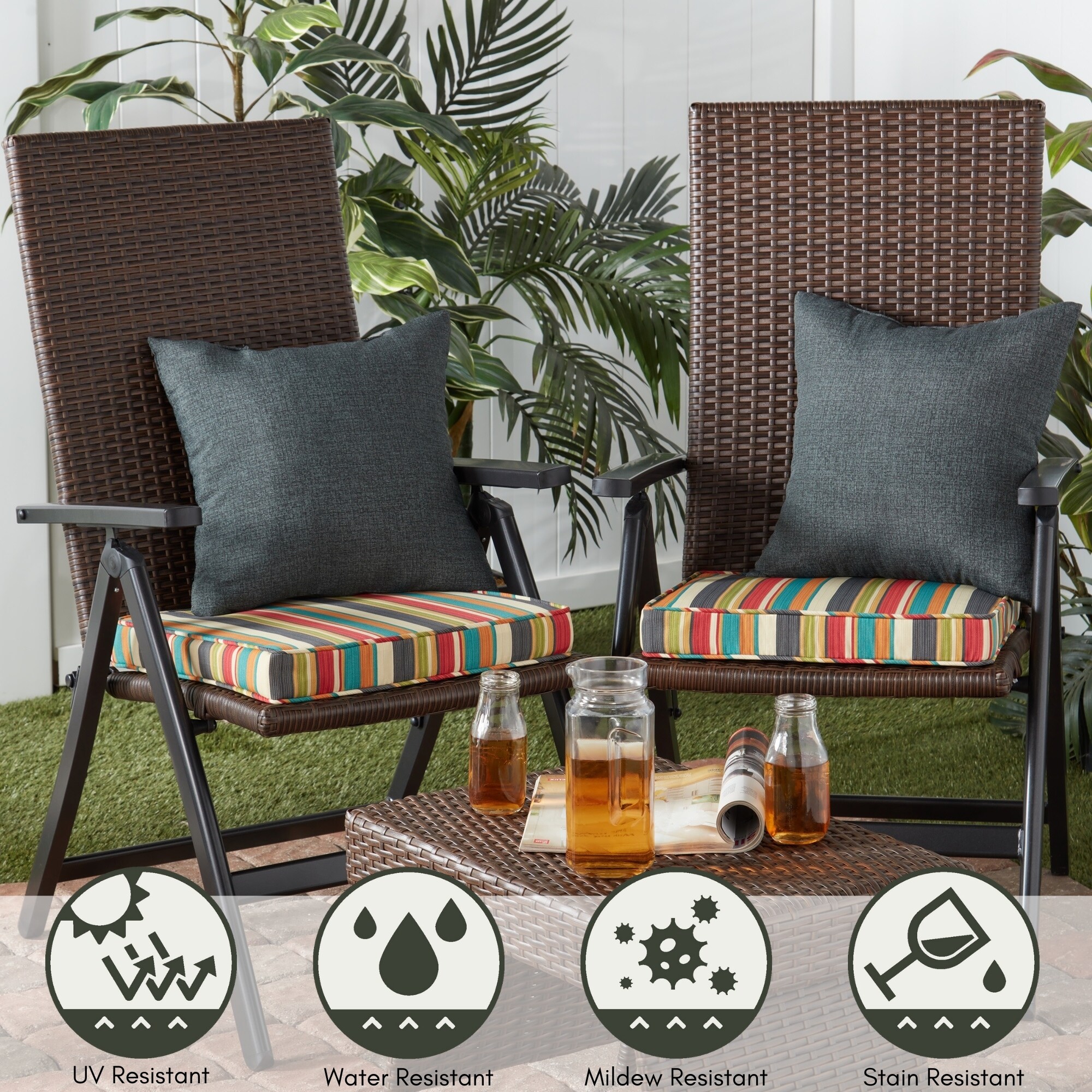 Greendale Home Fashions OP1100S2-SUNSET Patio-Furniture-Cushions - View #5