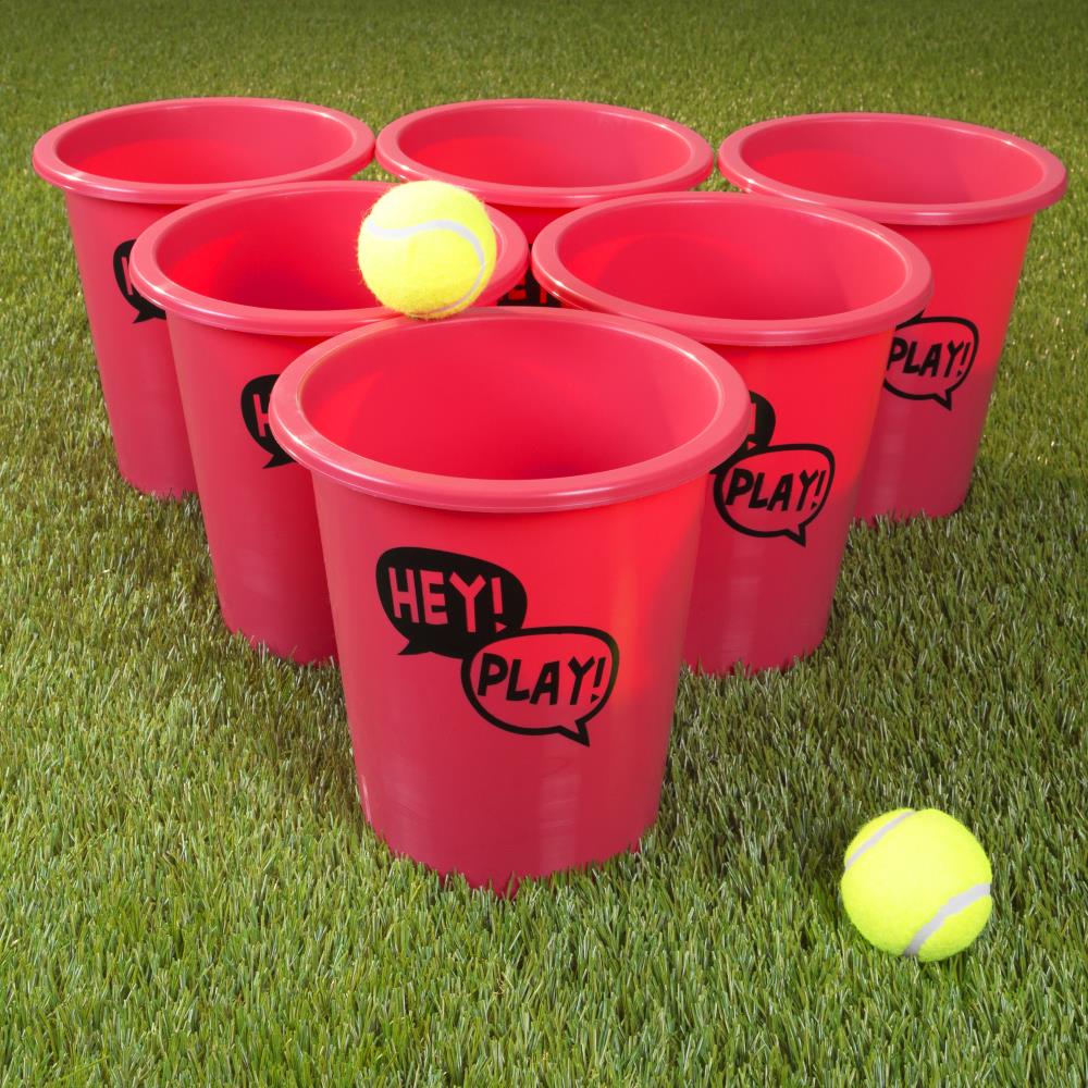 Yard Games Giant Pong with Durable Buckets and Balls