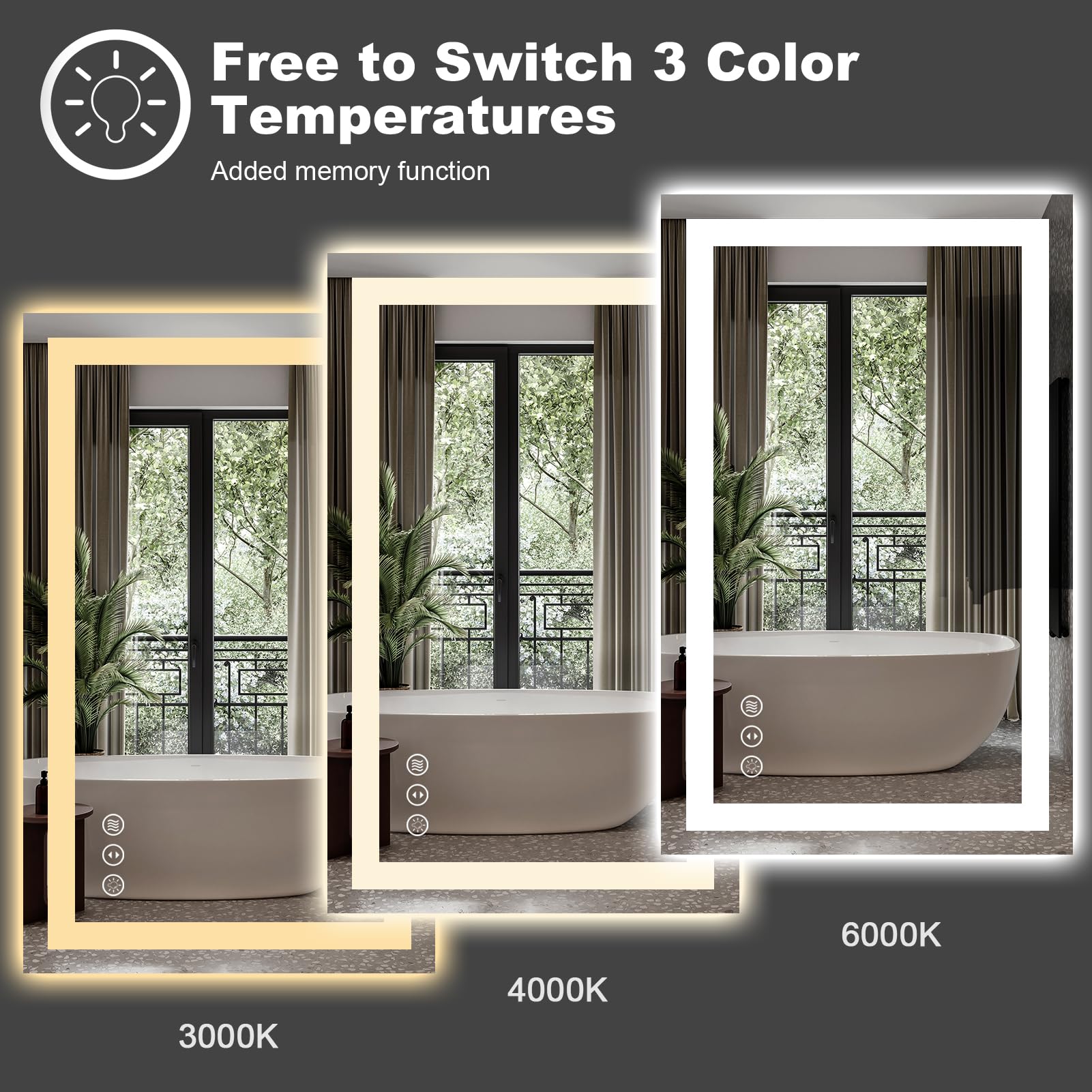 AOIZGMY LAZ0711Z066 Framed-Bath-Mirrors - View #6