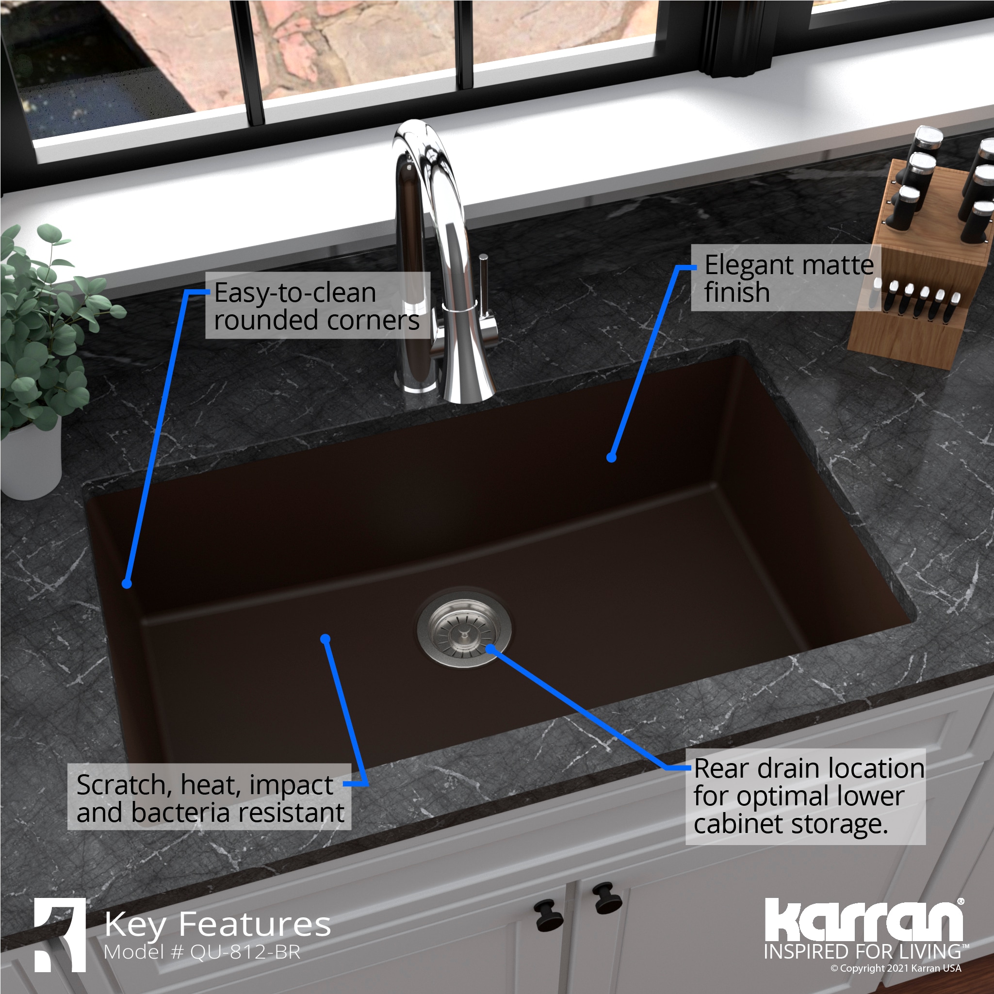 Karran QU-812-BR Kitchen-Sinks - View #6