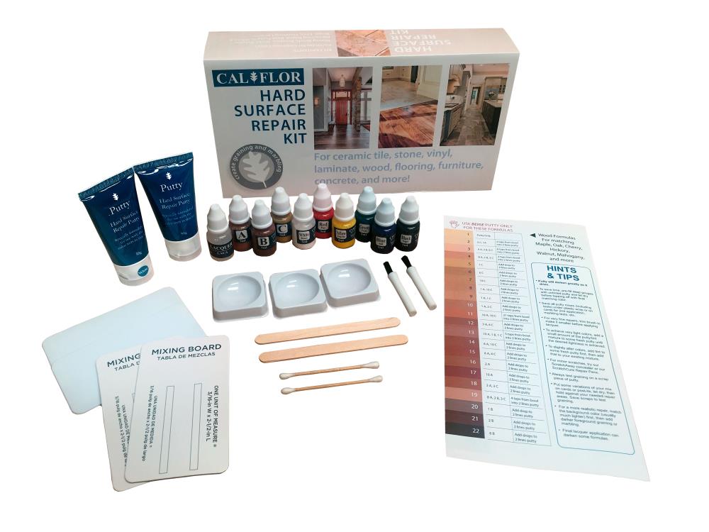 Calflor Multi Color Surface Repair Kit For Wood Laminate Stone Tile Wpc Lvt Vinyl Complete All Inclusive Package In The Department At Lowes Com
