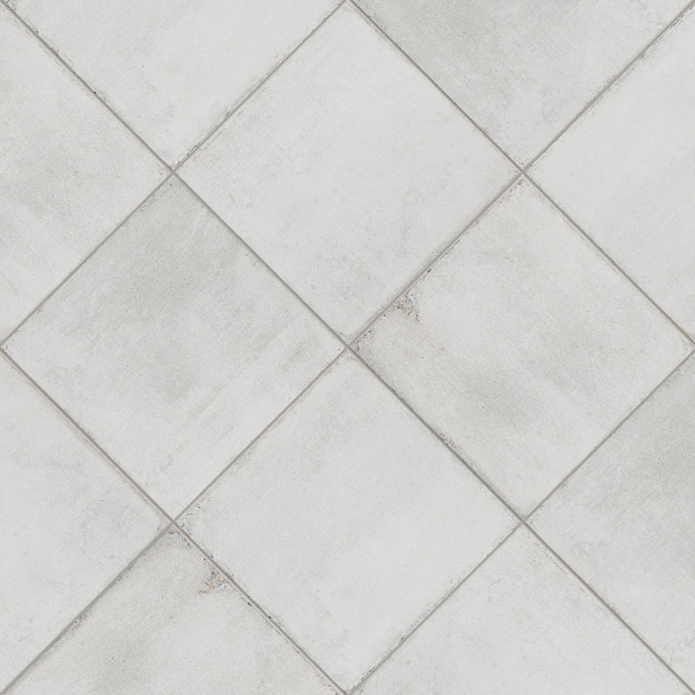 Barcelona White Matte Porcelain 6" x 6" Floor and Wall Tile