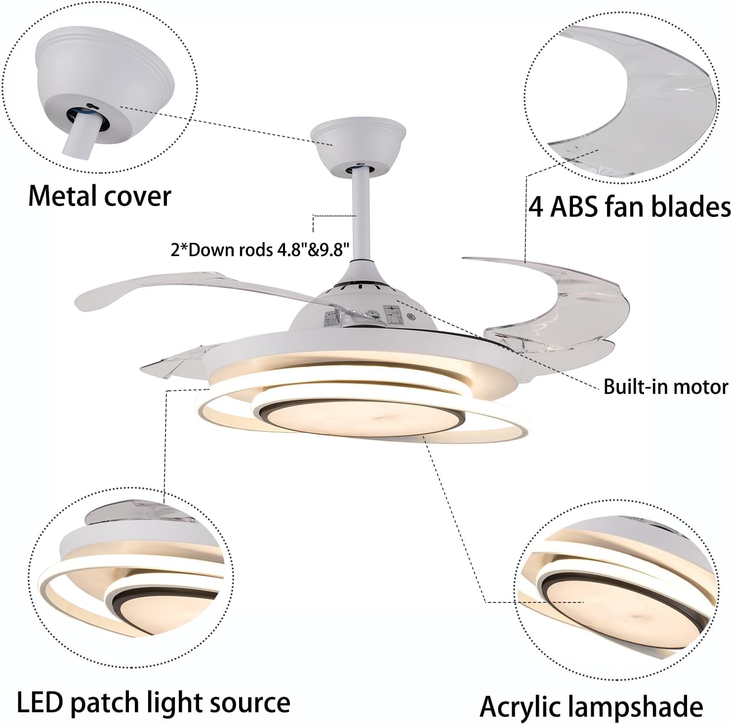 Oukaning HG-HCX-2393 Ceiling-Fans - View #7