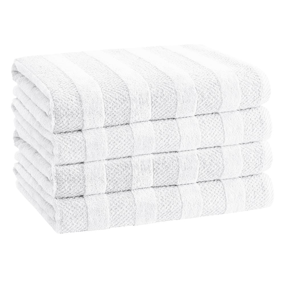Cannon 4-Piece Canyon Cotton Quick Dry Bath Towel Set (Shear Bliss) in Green | CANCAN204190