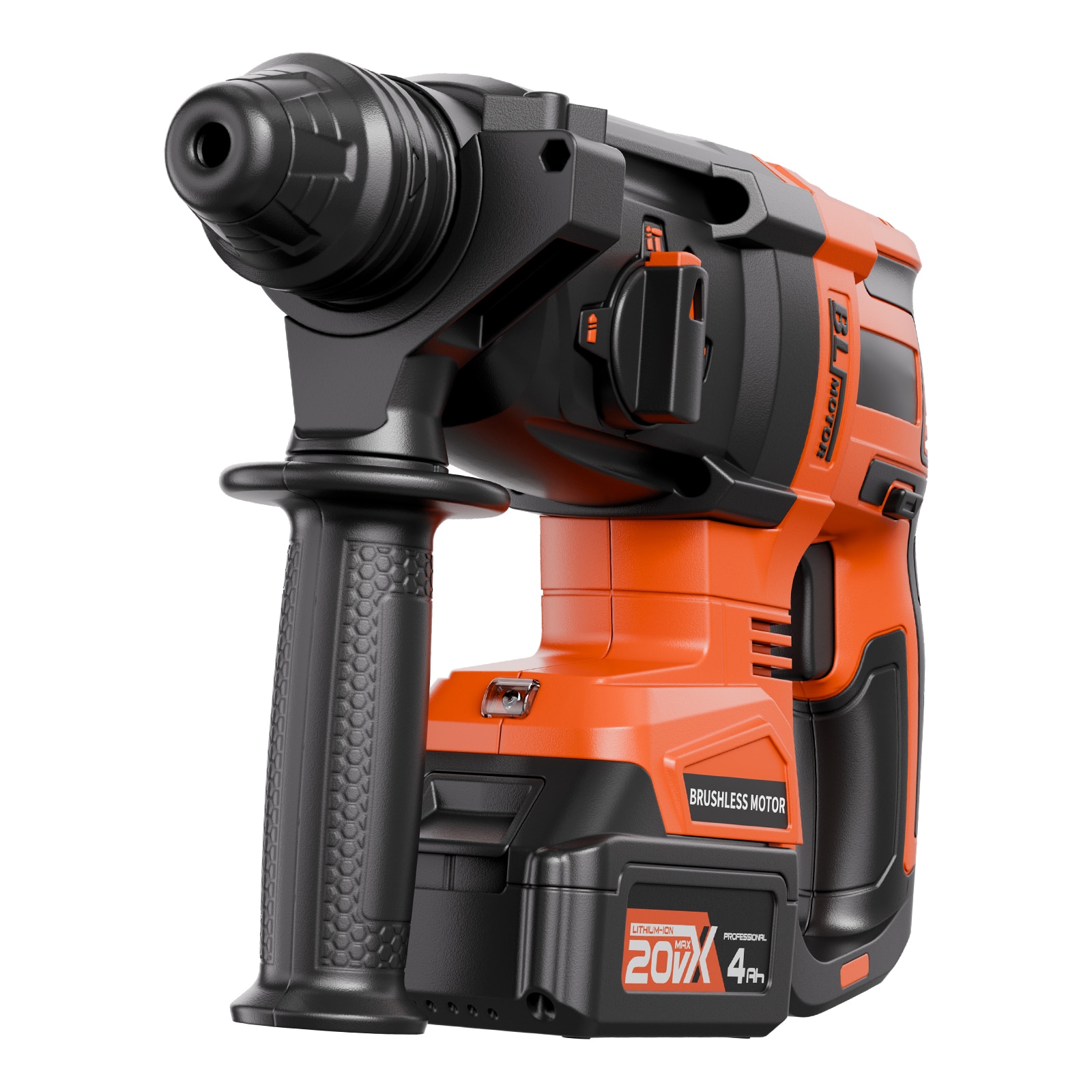 VEVOR 20V Brushless Cordless Hammer Drill Lithium-Ion 1 Inch Rotary Hammer Driver SDS-Plus Electric Lightweight Power Tool Kit with Battery and Charger 4 Functions 1200 RPM 5300 BPM #SCDC20WSDC2607626V1