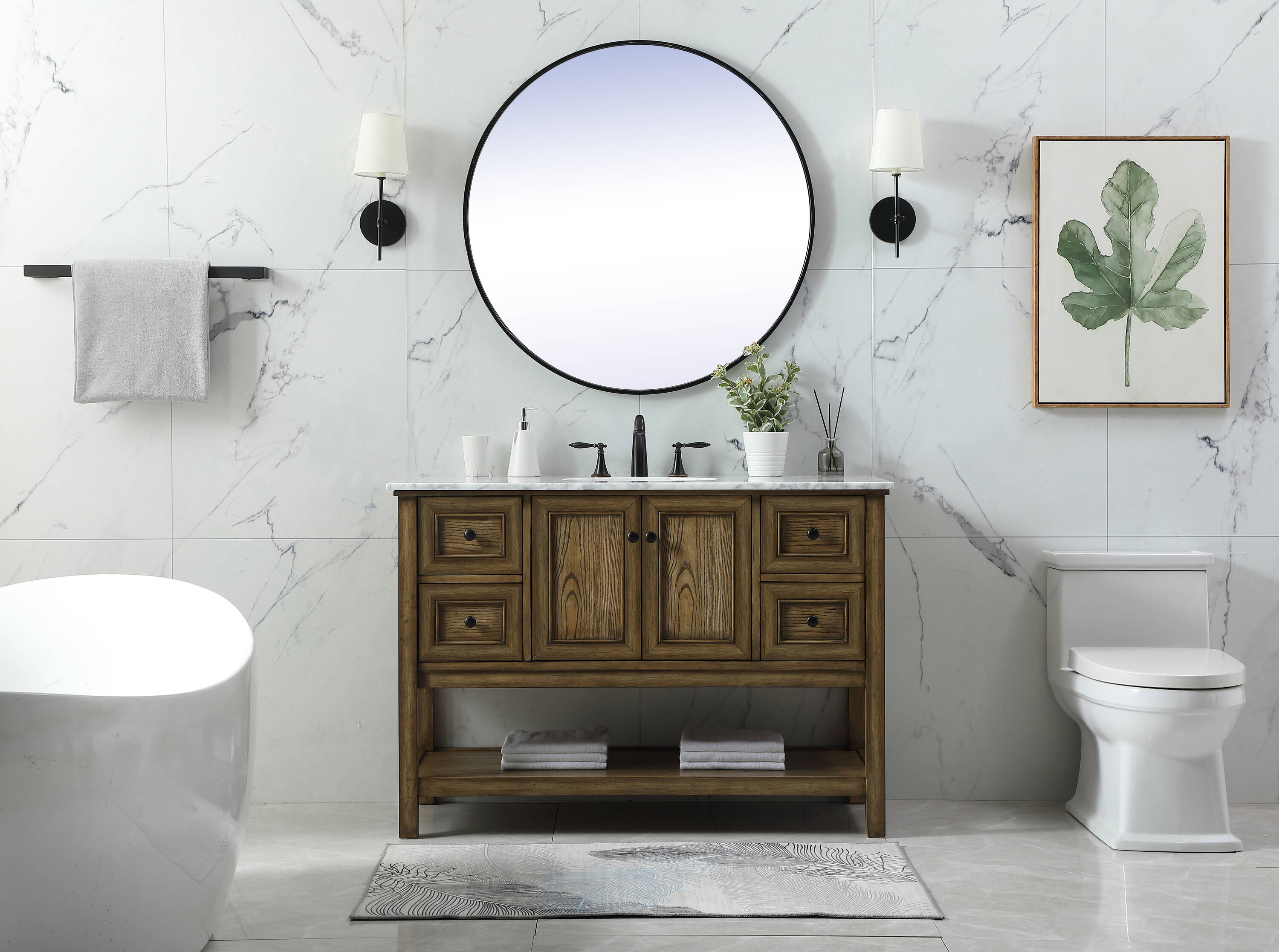 Elegant Decor HF81144DW Bath-Vanity-Combo - View #5