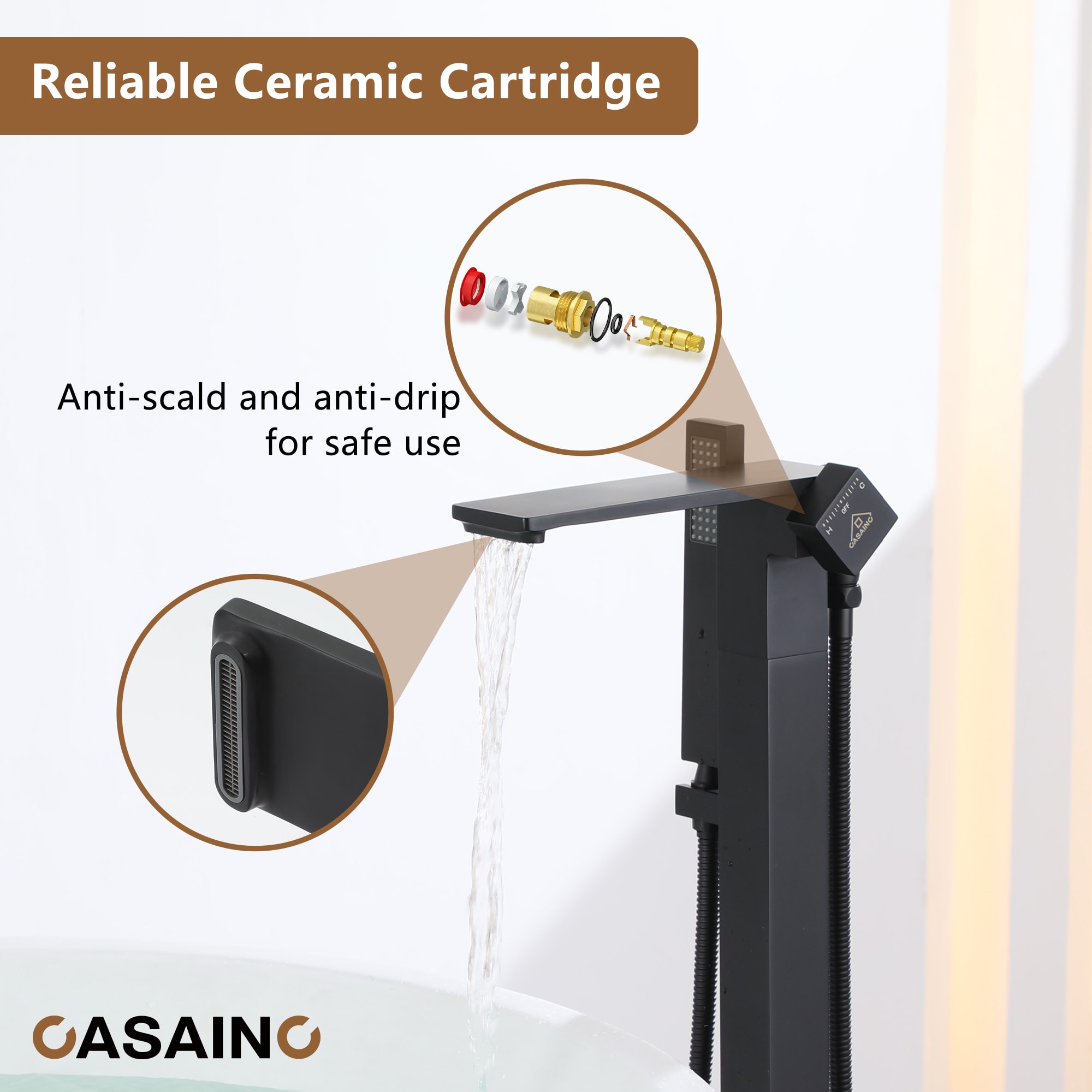 CASAINC MCS182-10BG Roman-Tub-Faucets - View #6