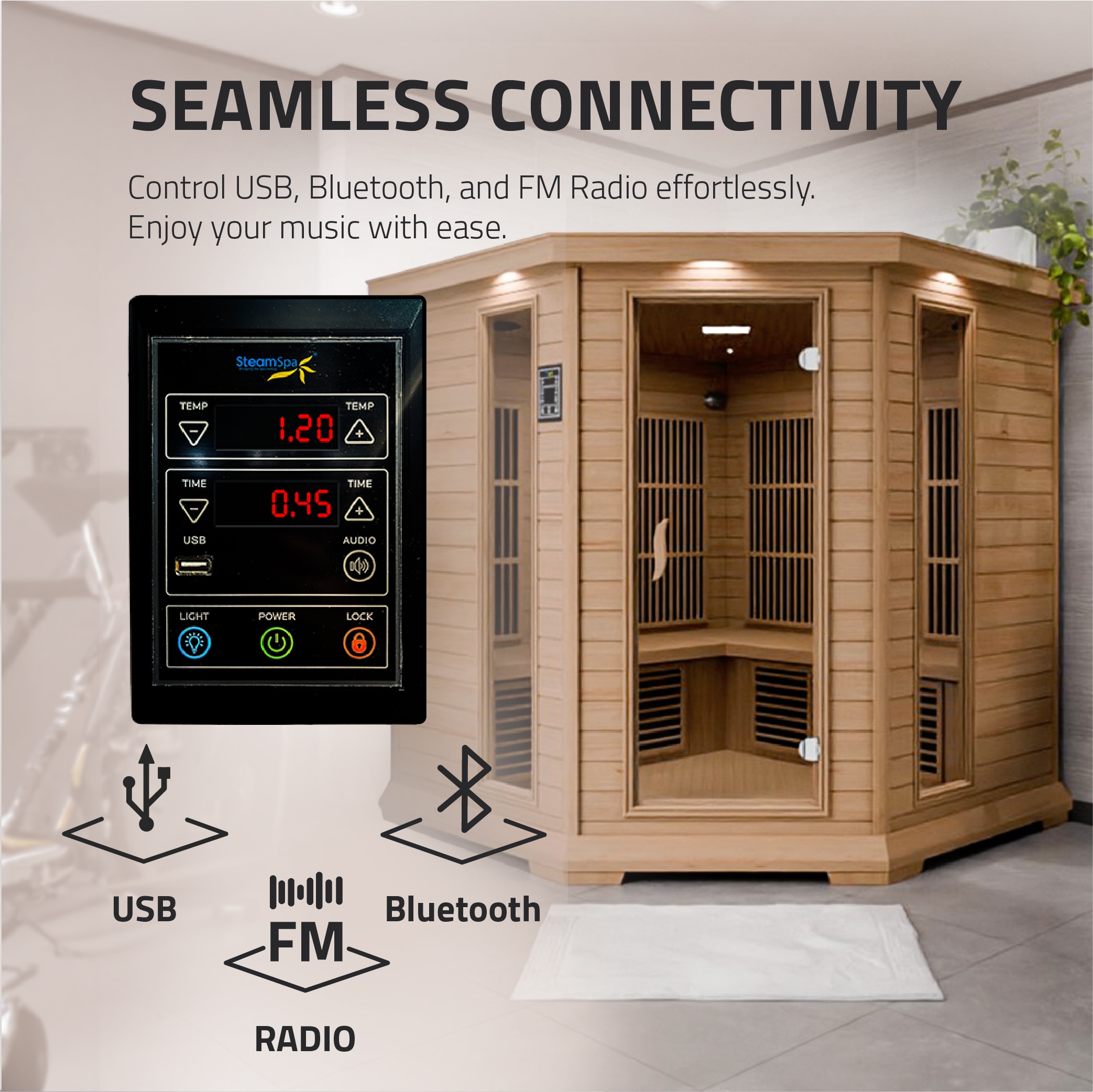 SteamSpa SC-SS0010-0S Indoor-Saunas - View #4