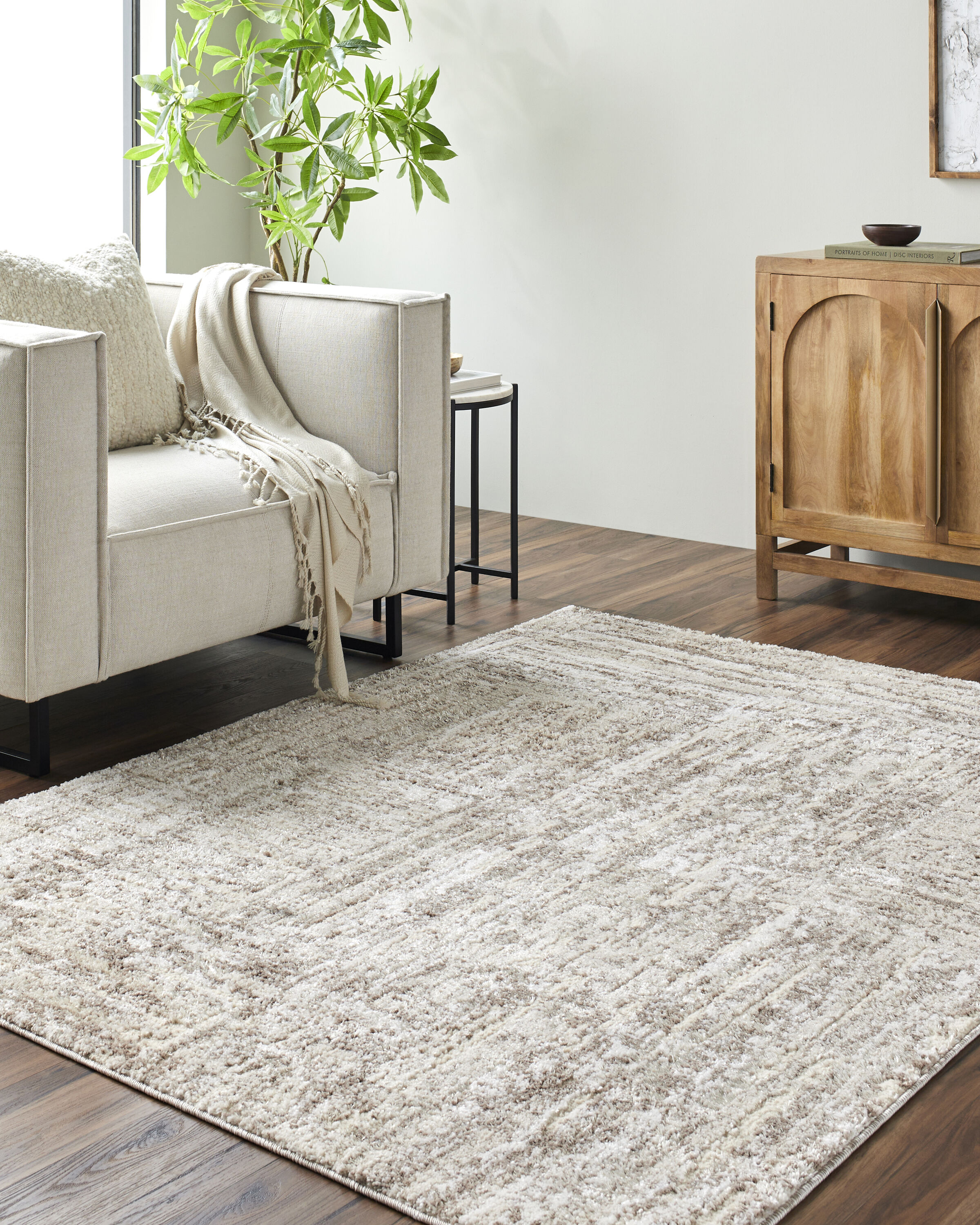 Livabliss ARP2303-2211 Andorra 2 x 3 (ft) Loomed Polyester/Polypropylene Light Silver Rectangular Indoor Abstract French Country Area rug