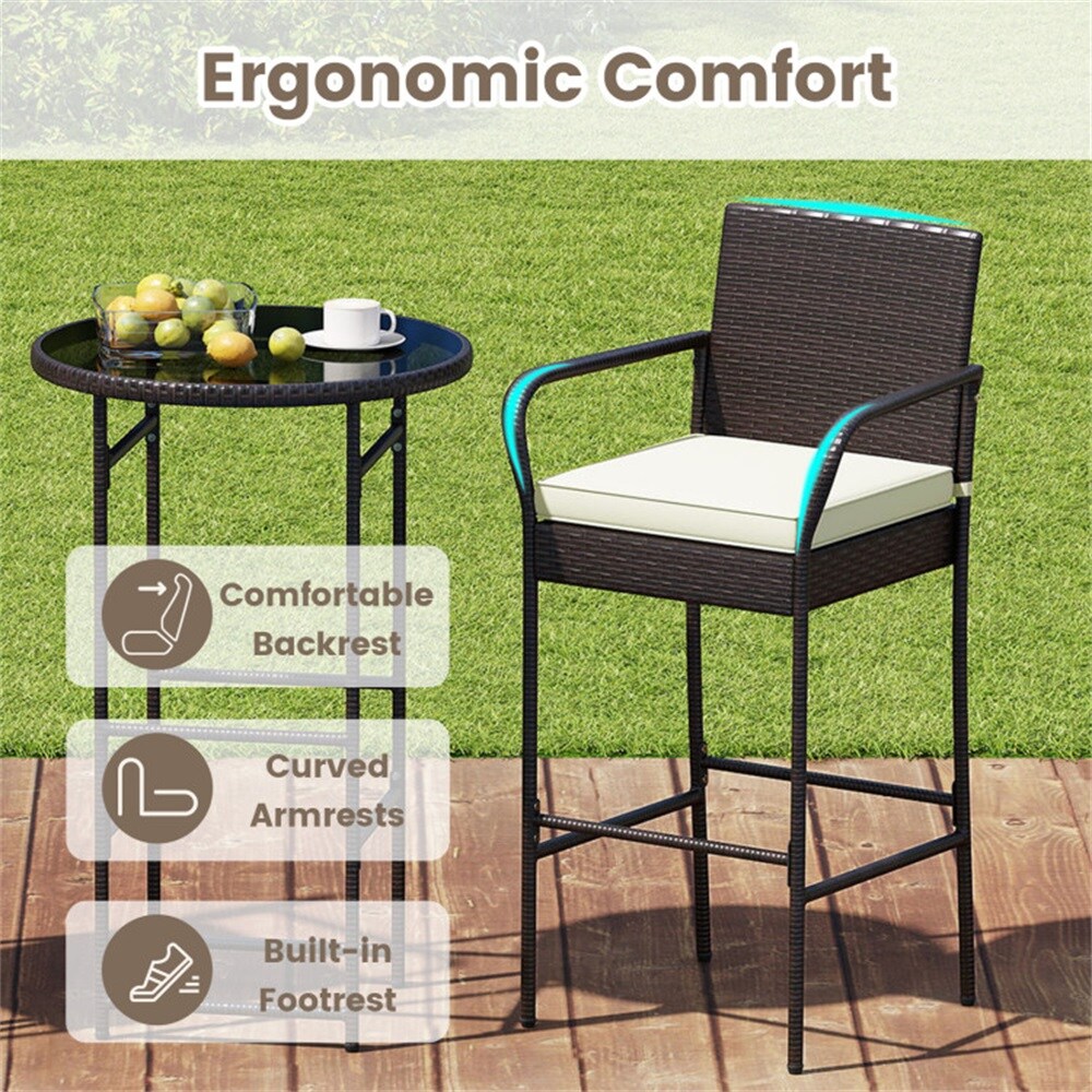 Dimakai DK-HW74699WH Patio-Dining-Sets - View #9
