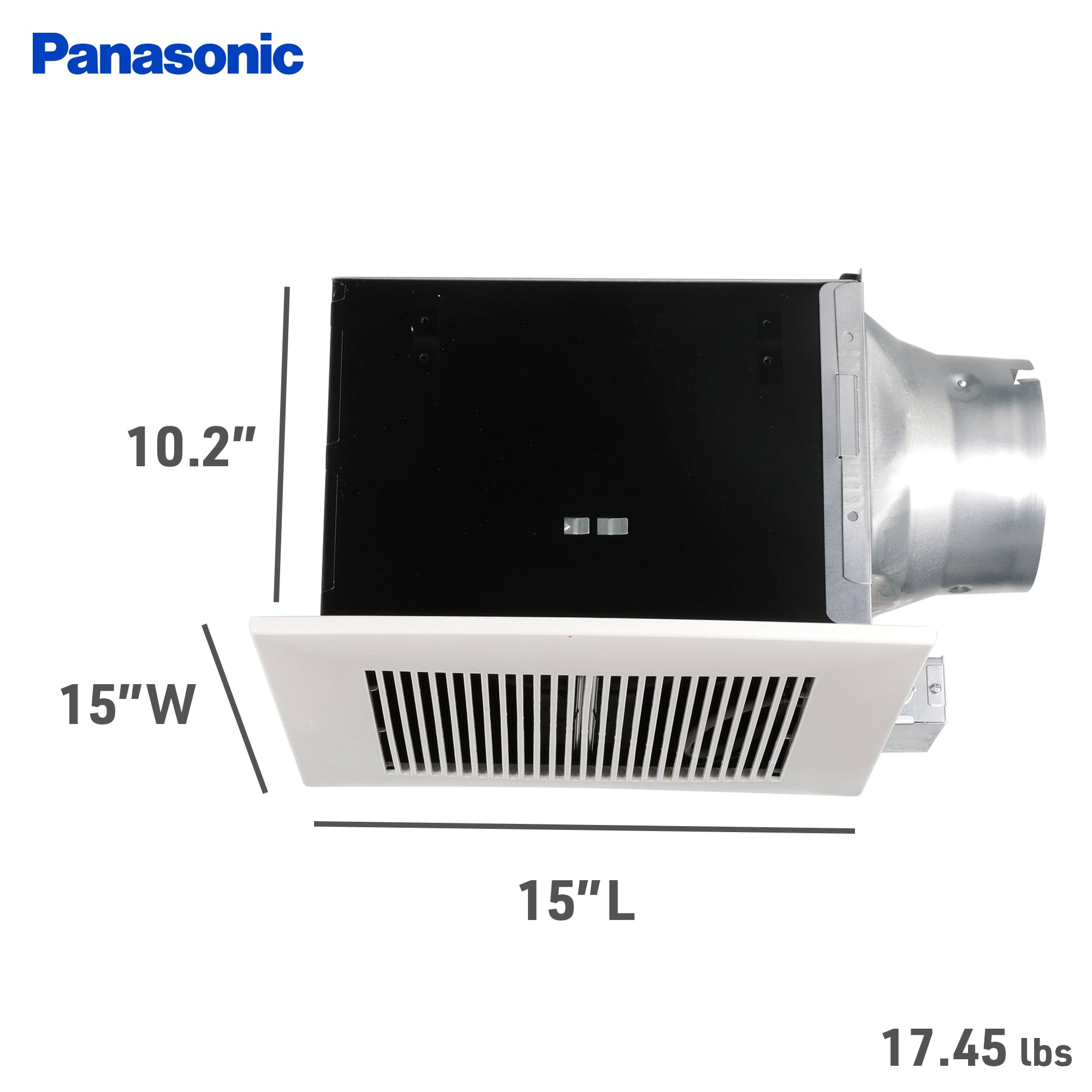 Panasonic WhisperCeiling 2-Sone 290-CFM White Bathroom Fan ENERGY 