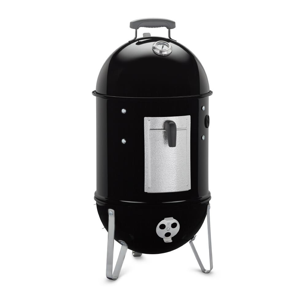 Weber 286-Sq in Black Vertical Charcoal Smoker at Lowes.com