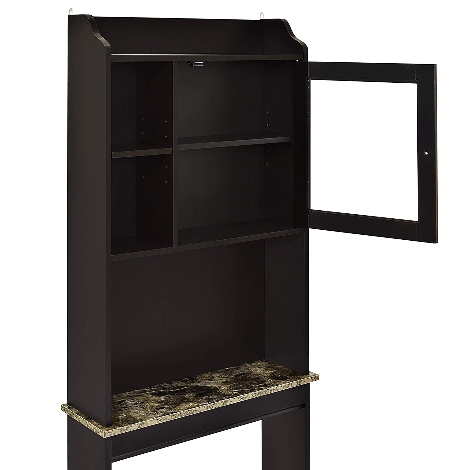 Forclover CNE-W40914888 23-in x 68-in x 7.5 Bronze 4 -Shelf Over-the-Toilet Storage