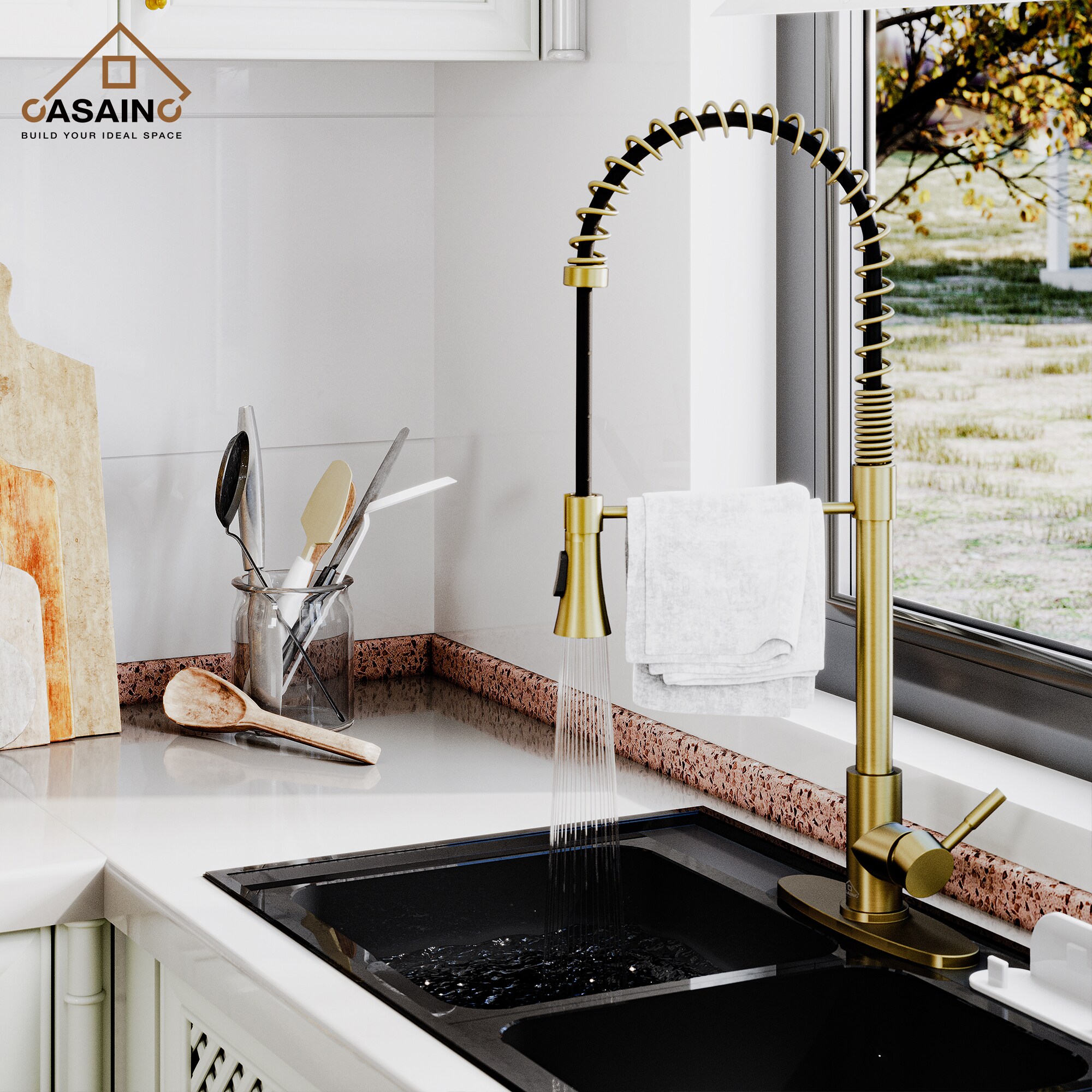 CASAINC CA-D0674-BG Kitchen-Faucets - View #7