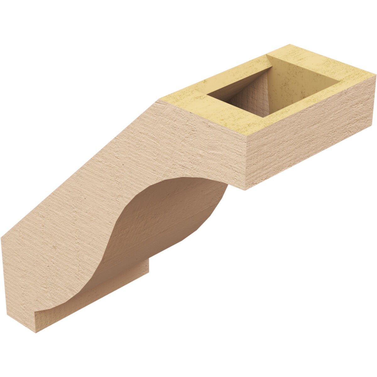 Ekena Millwork BRCUR05X10X10BKRRCPR braces - View #6