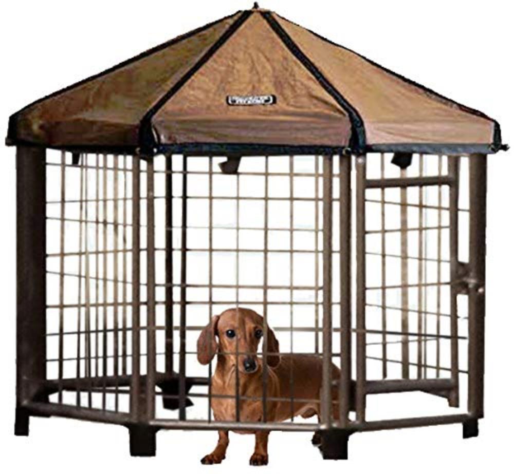 Pet Gazebo Brown Kit at