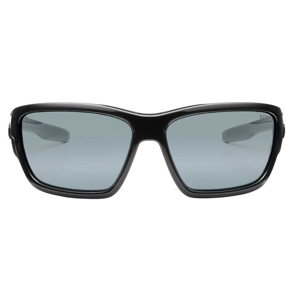 Skullerz Ergodyne Baldr Safety Glasses/Sunglasses, Black Frame, Silver ...