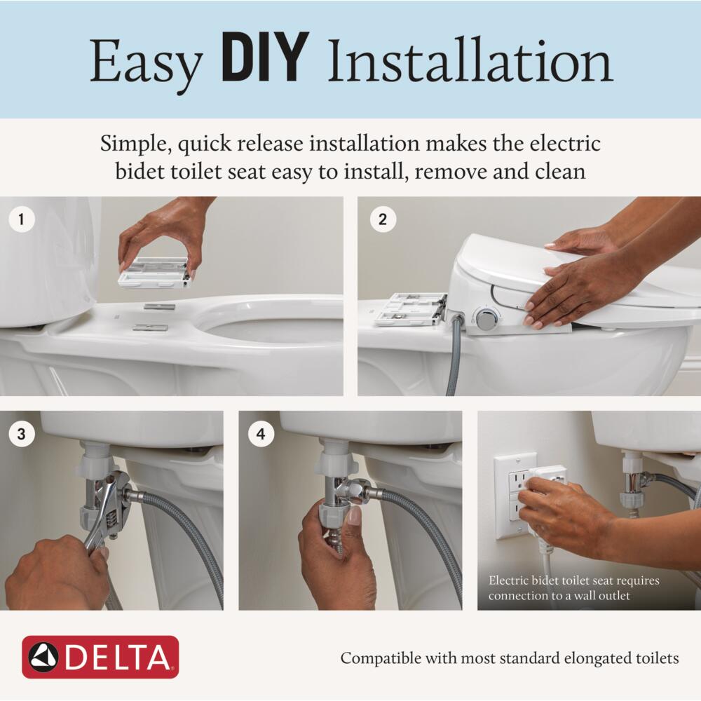 Delta 893007E-WH Bidet-Toilet-Seats - View #7