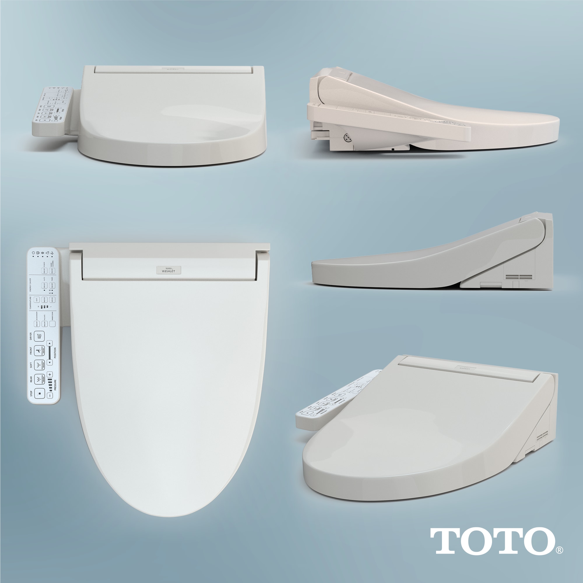 TOTO Washlet C2 Plastic Sedona Beige Elongated Soft Close Heated