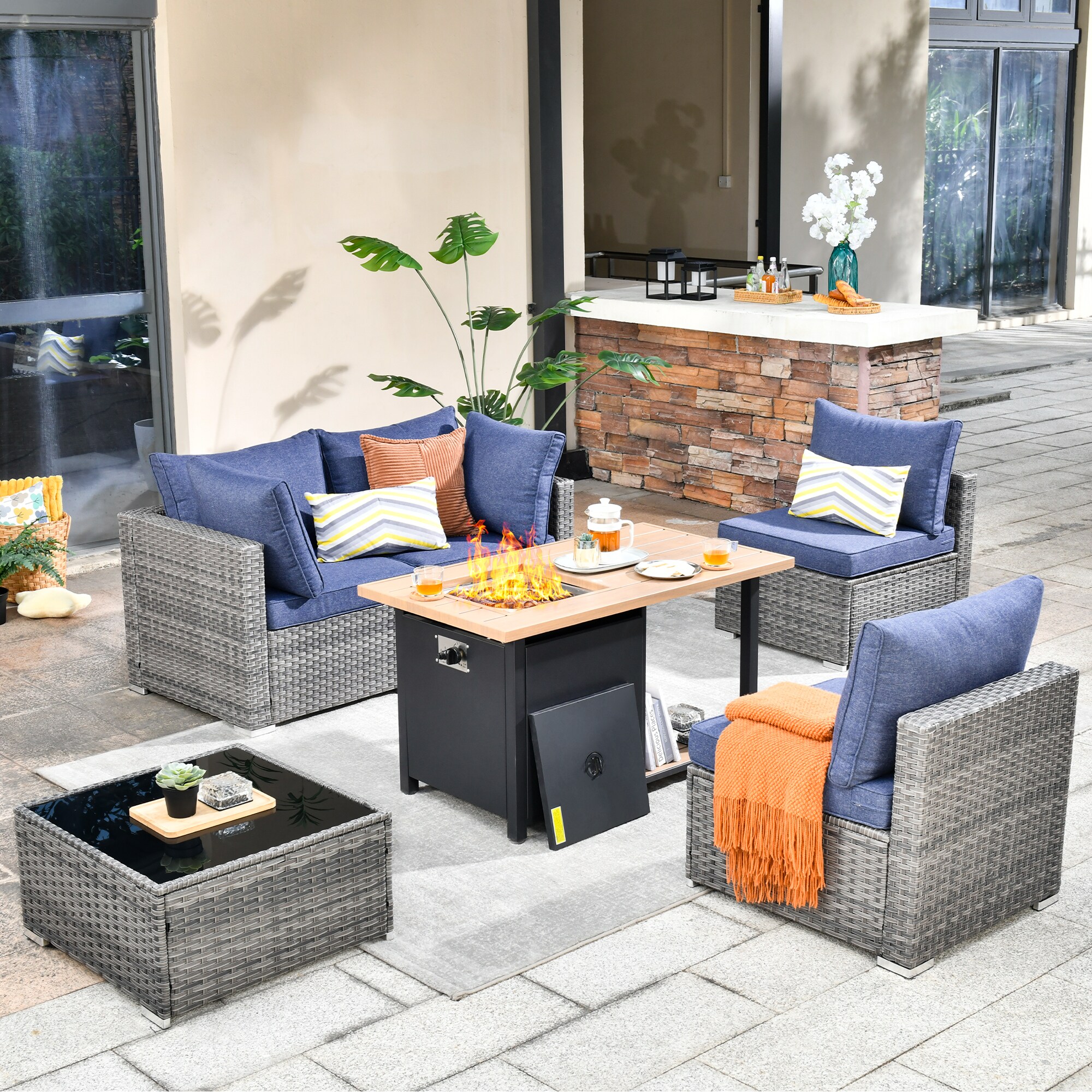 XIZZI XIHOPS3053-DFP Patio-Conversation-Sets - View #2