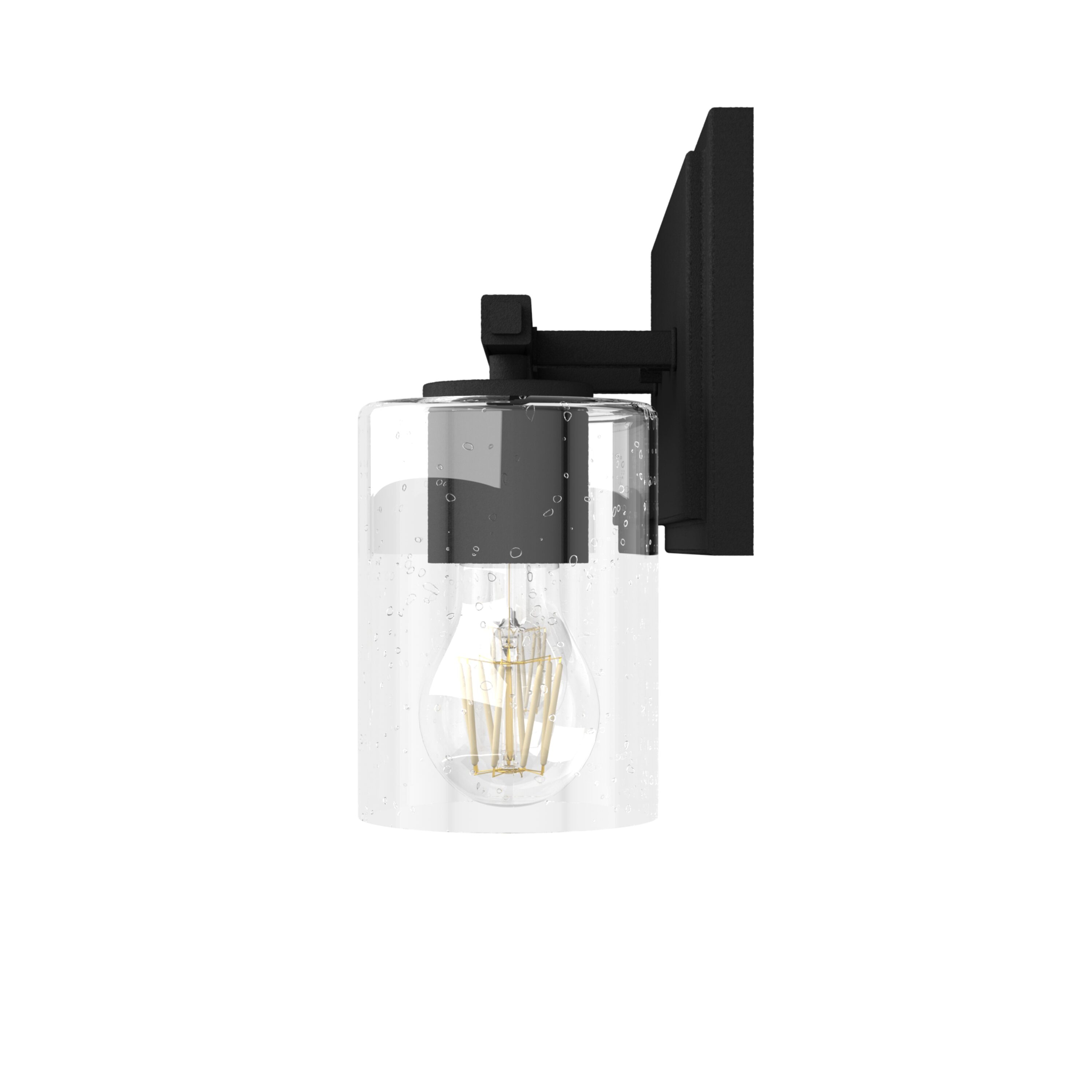 Hunter Kerrison 16-in 2-Light Satin Black LED Transitional Vanity Light ...