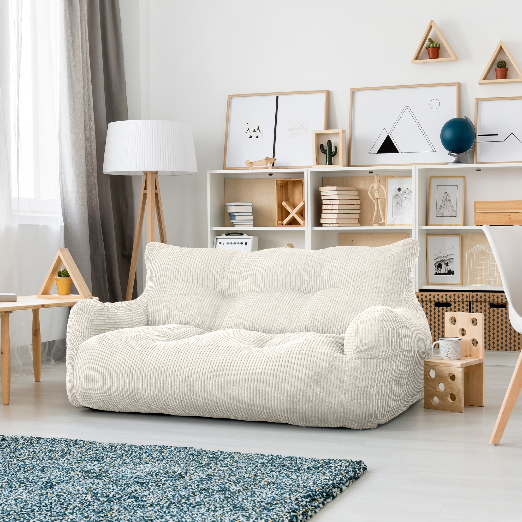 PamaPic BBC-2-WH-ML1 Bean-Bag-Chairs - View #4