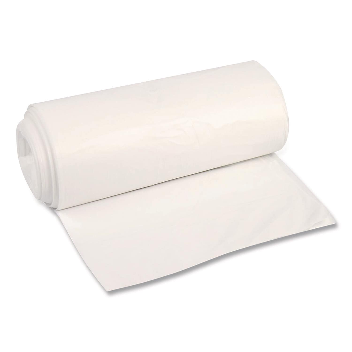 Boardwalk - High-Density Can Liners 45 gal 12 mic 40 x 48 Natural Perforated Roll 250/Carton