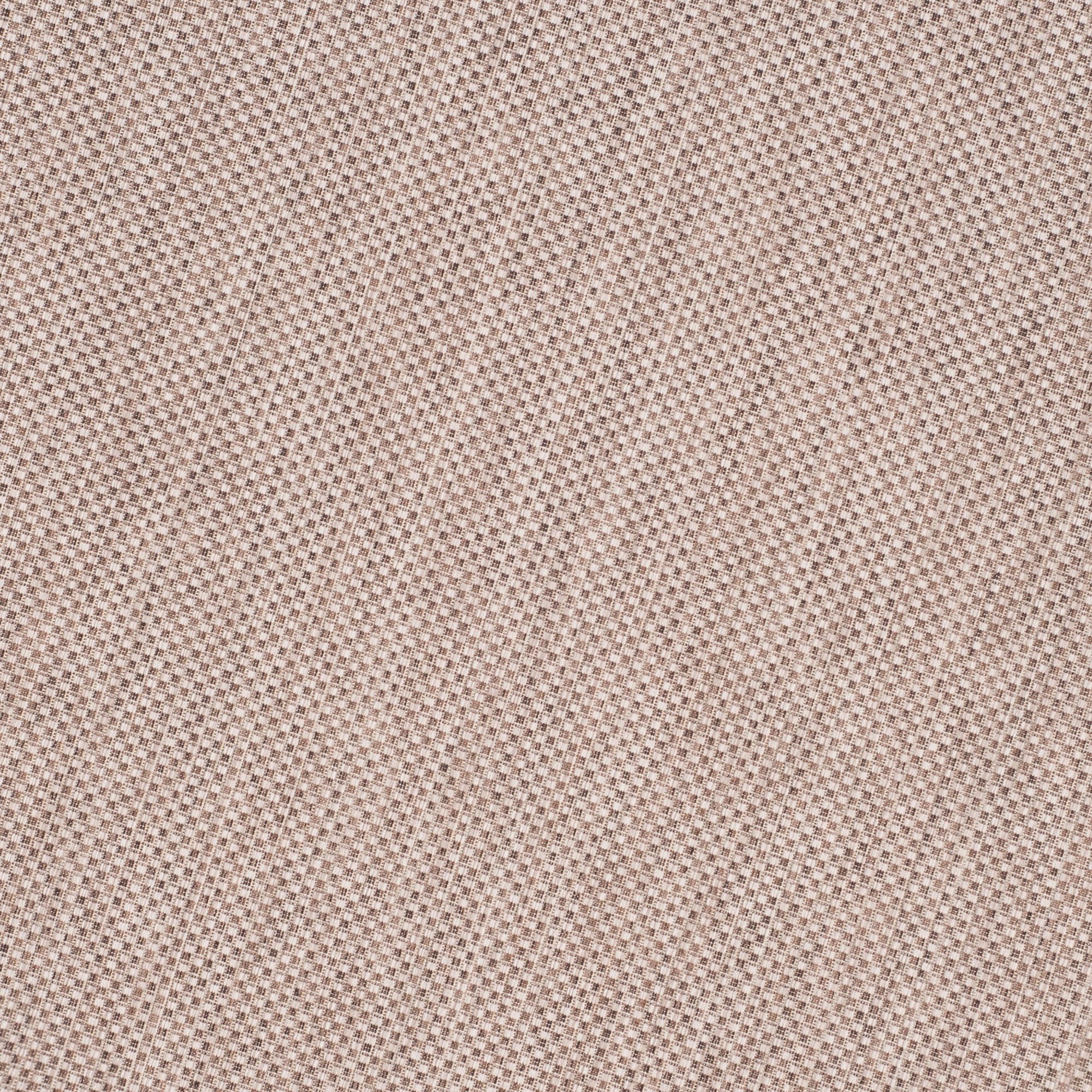 Beige and Brown Round Synthetic Outdoor Area Rug