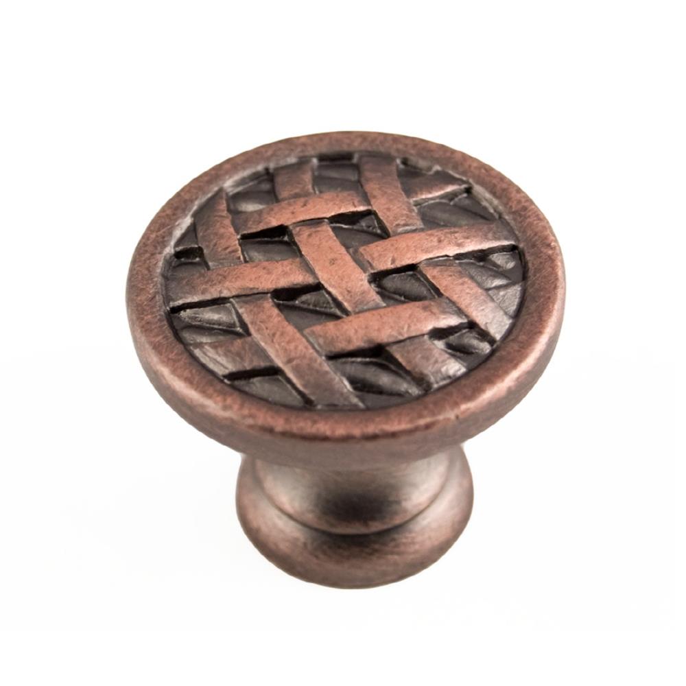 RK International CK 752-DC Distressed Copper Round Traditional Cabinet Knob