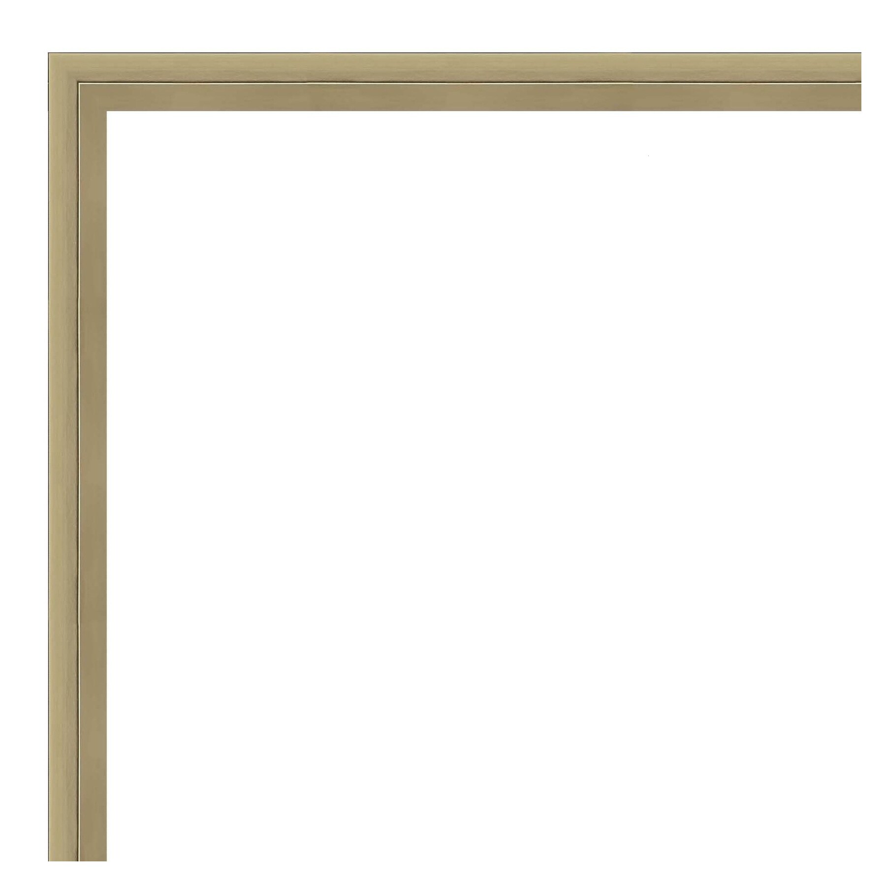 Amanti Art Lucie Champagne Frame 37-in W x 25-in H Champagne Framed ...