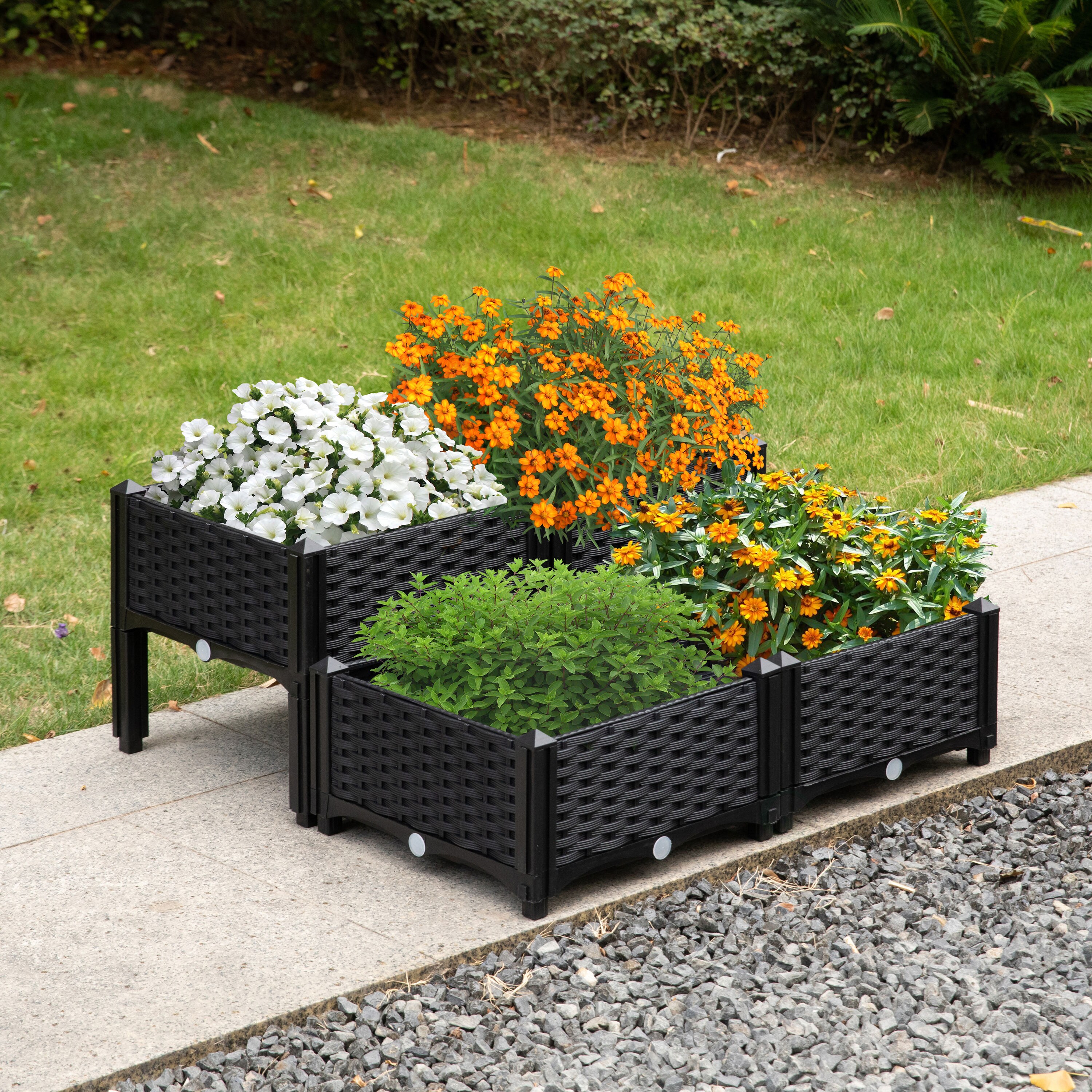 Gardenised QI003892.WL Planter-Window-Box - View #2